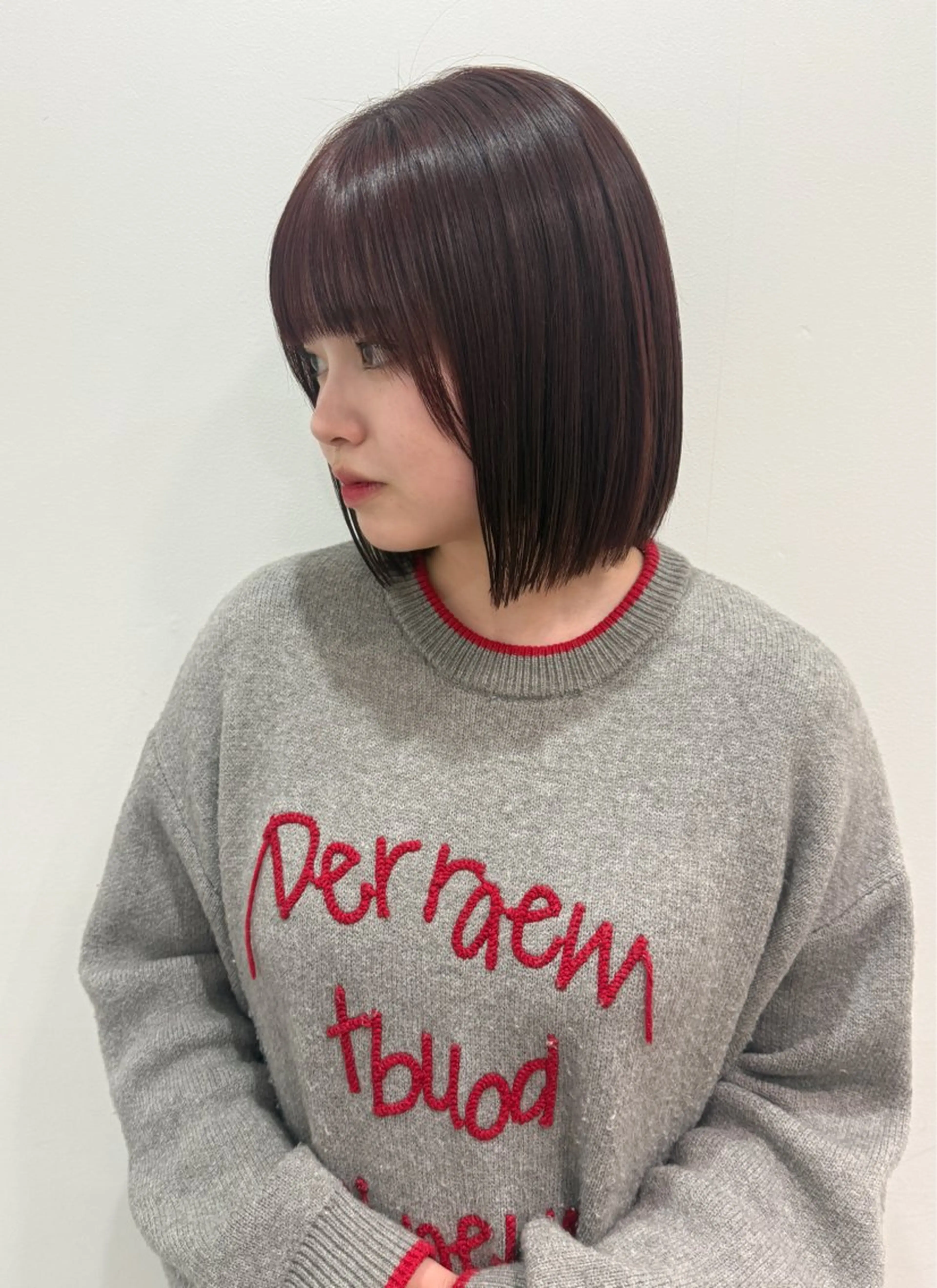 ミディアム カラー recipe 黒木 彩那のヘアスタイル