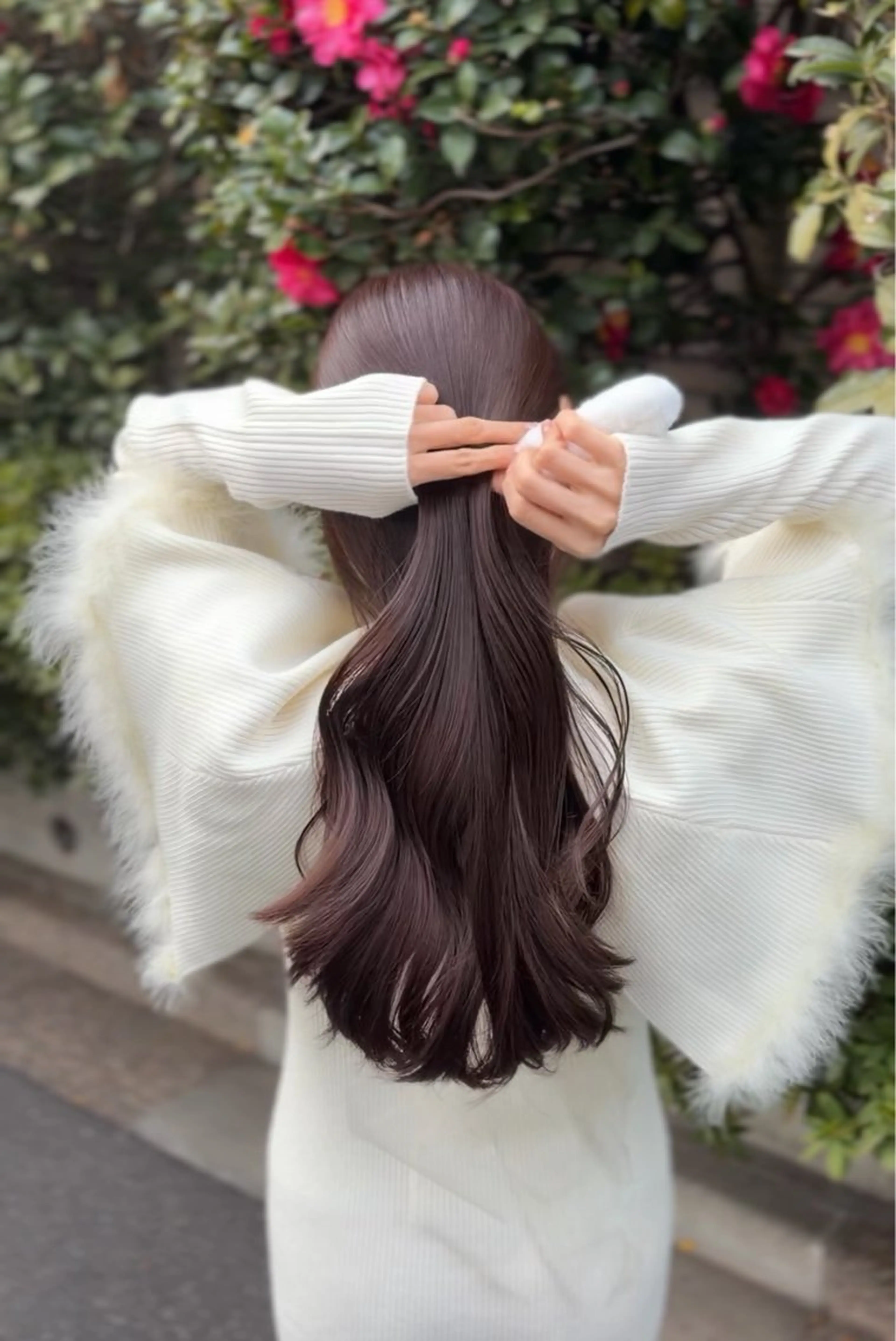 ロング カラー ブラウンカラー ラベンダーカラー カット ヘアカラー トリートメント ご新規様限定 透明感カラーKANAのヘアスタイル