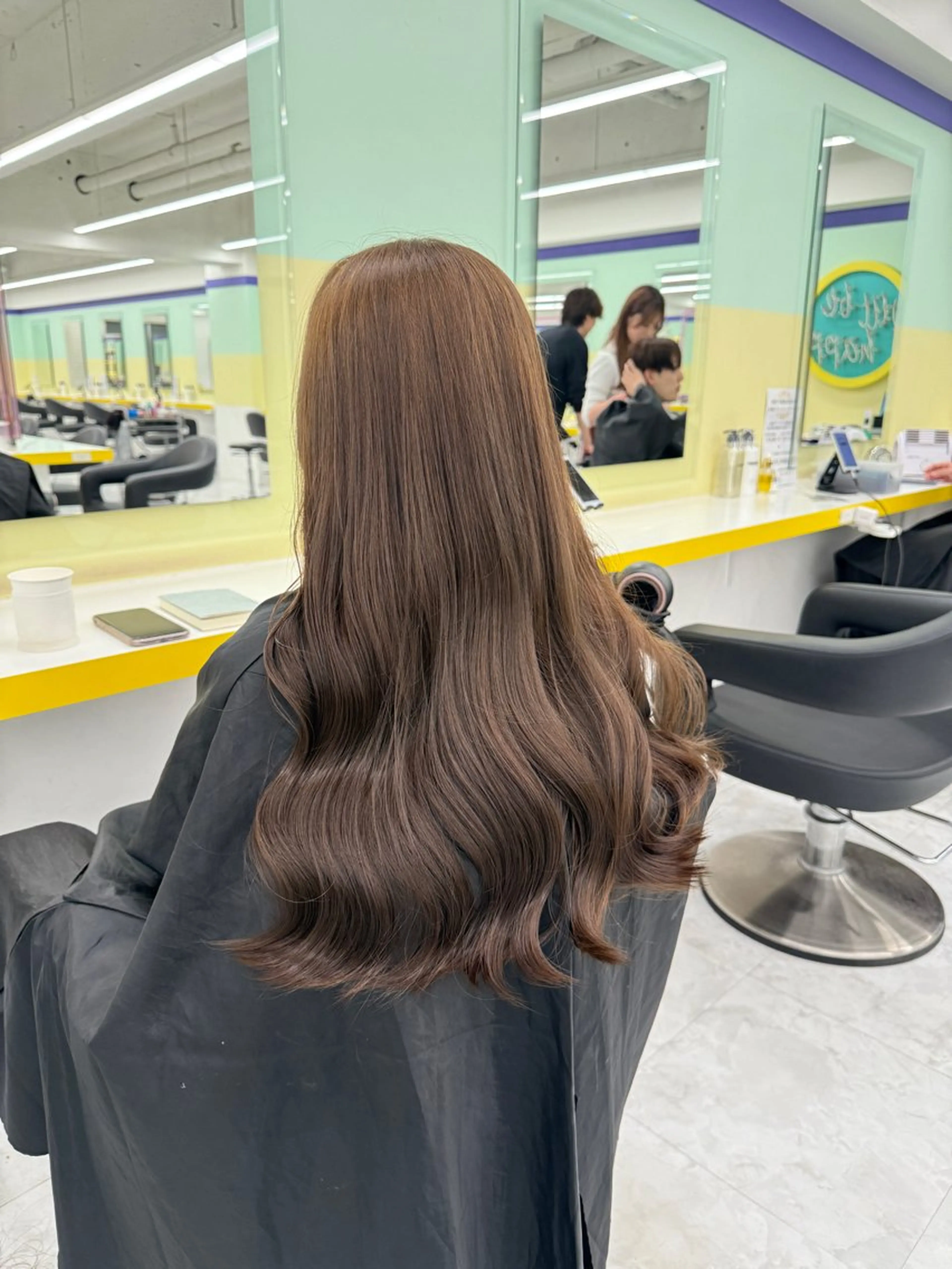 ロング カラー ヘアアレンジ ブリーチ ダブルカラー ブリーチなしカラー ヘアカラー トリートメント ヘアセット 🎀Girly艶髪カ ラー🎀Harukaのヘアスタイル