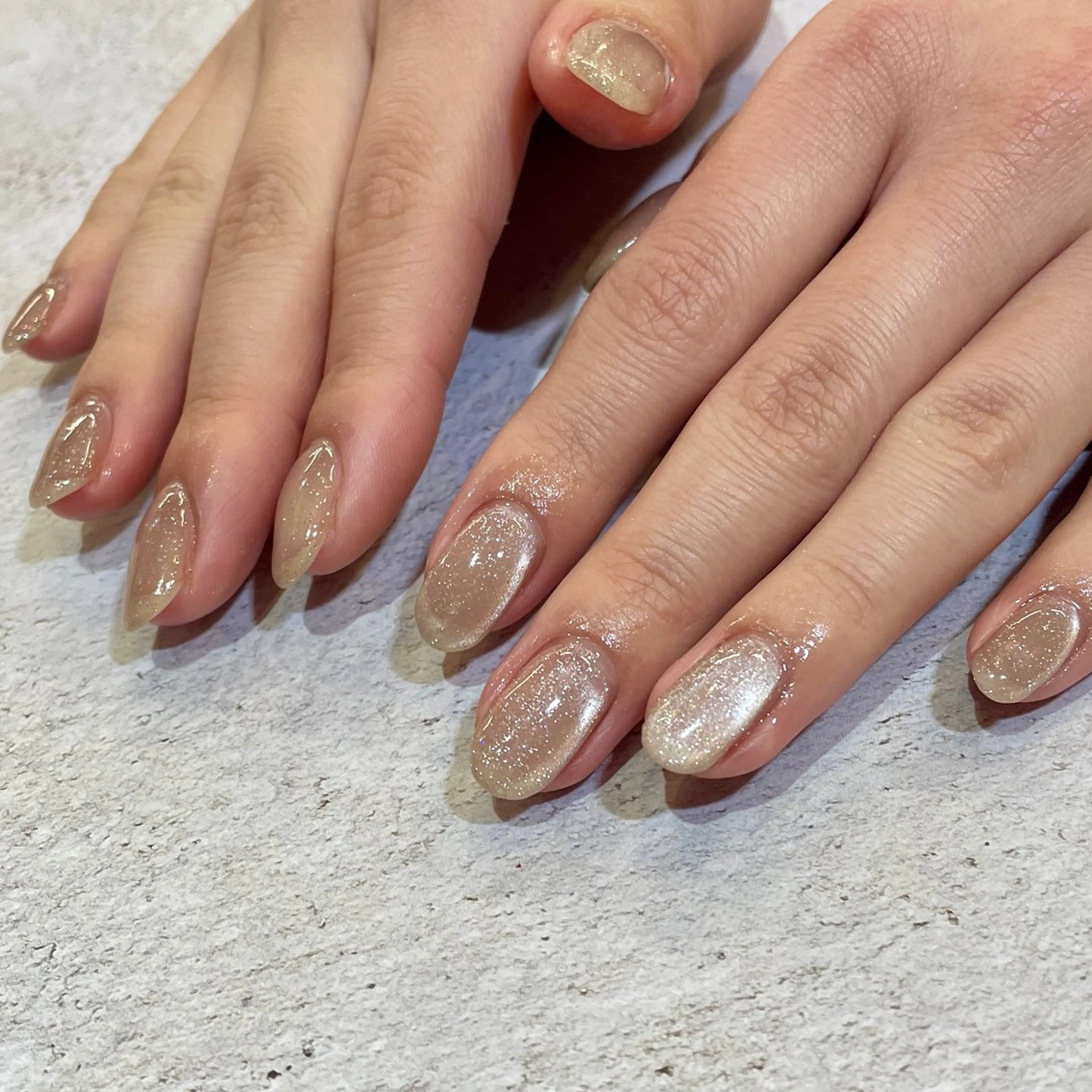 ネイル キラキラネイル ハンドネイル LUNI所属・LUNI 久屋大通 ˚✧₊⁎/ yuriのネイルデザイン