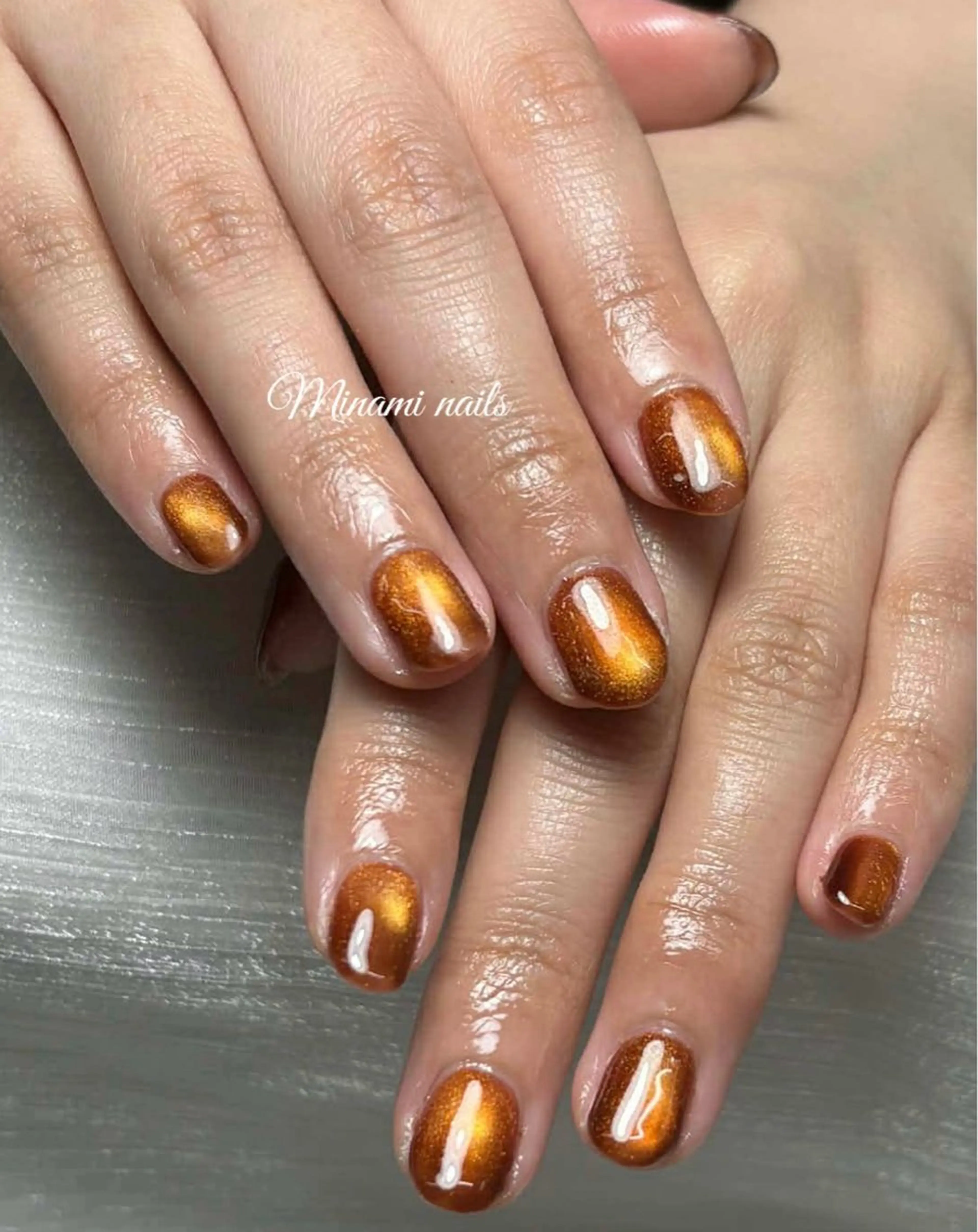 ネイル アートネイル オーロラネイル ガーリー キラキラネイル 韓国ネイル ハンドネイル Minami Nailsのネイルデザイン