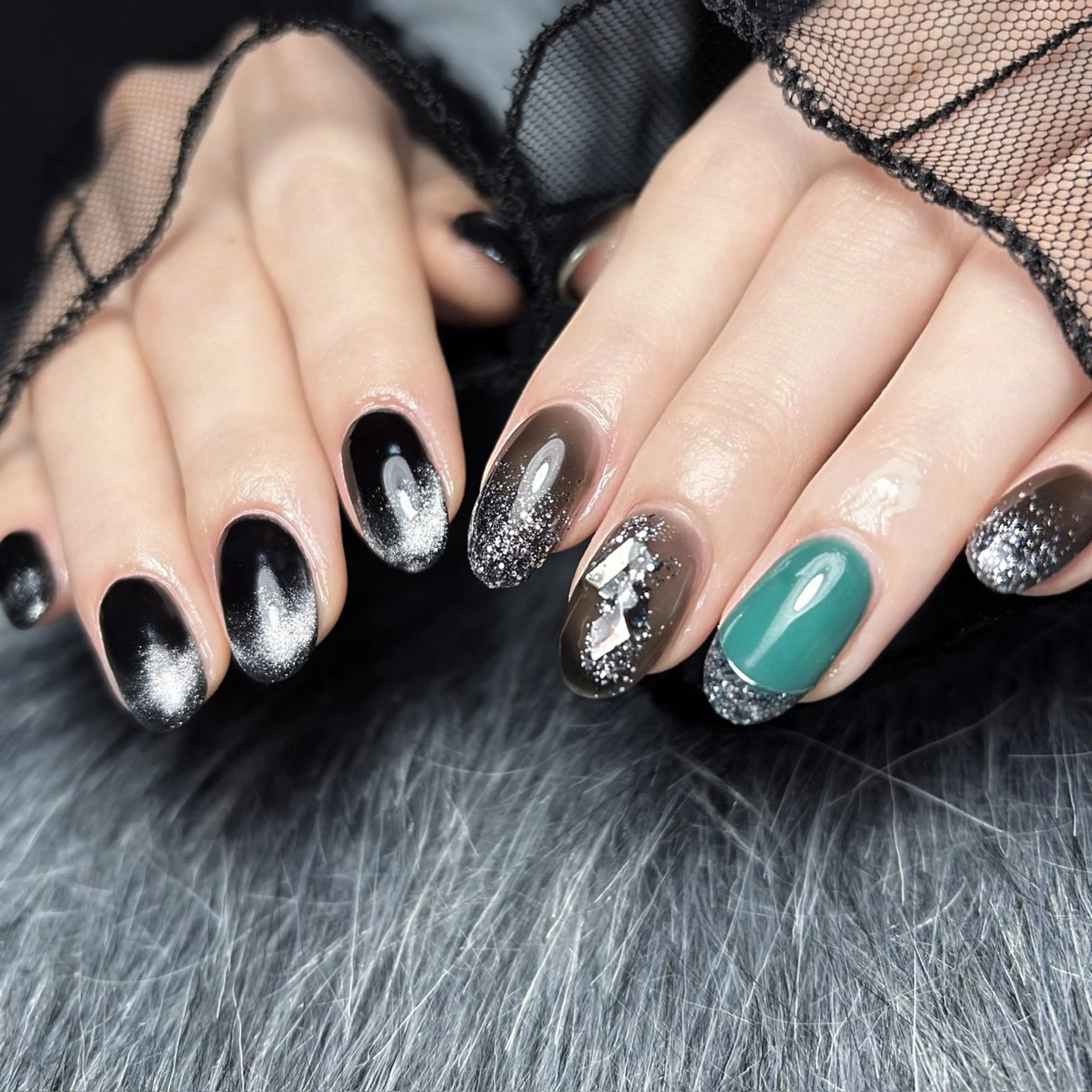 ネイル マグネットネイル ワンカラーネイル 熊本上通店spira ｜rianのネイルデザイン