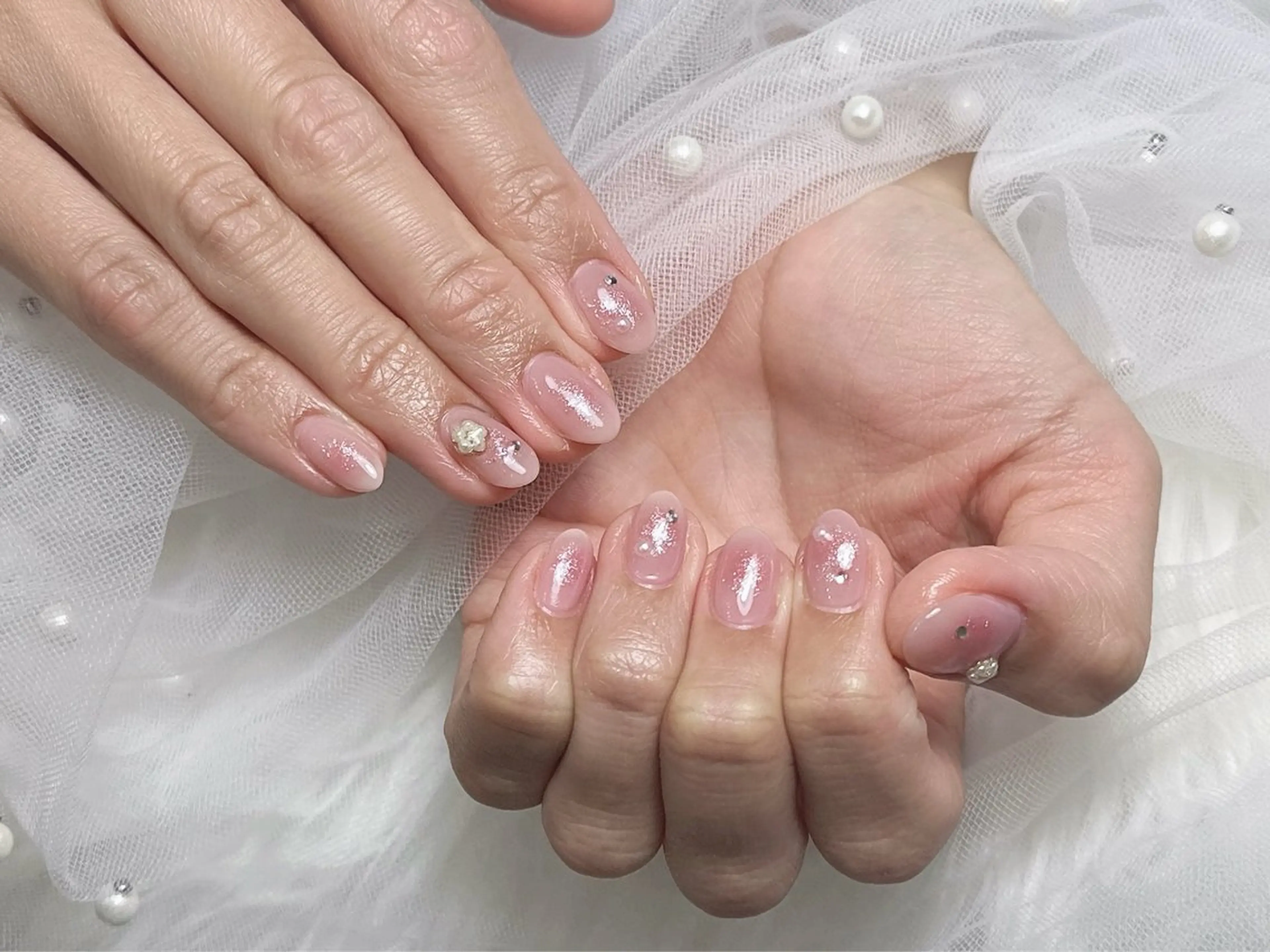 ネイル チークネイル ハンドネイル 【Eclat エクラ】nail&beauty所属・Eclat〔エクラ〕 MOEKA𝜗𝜚*のネイルデザイン