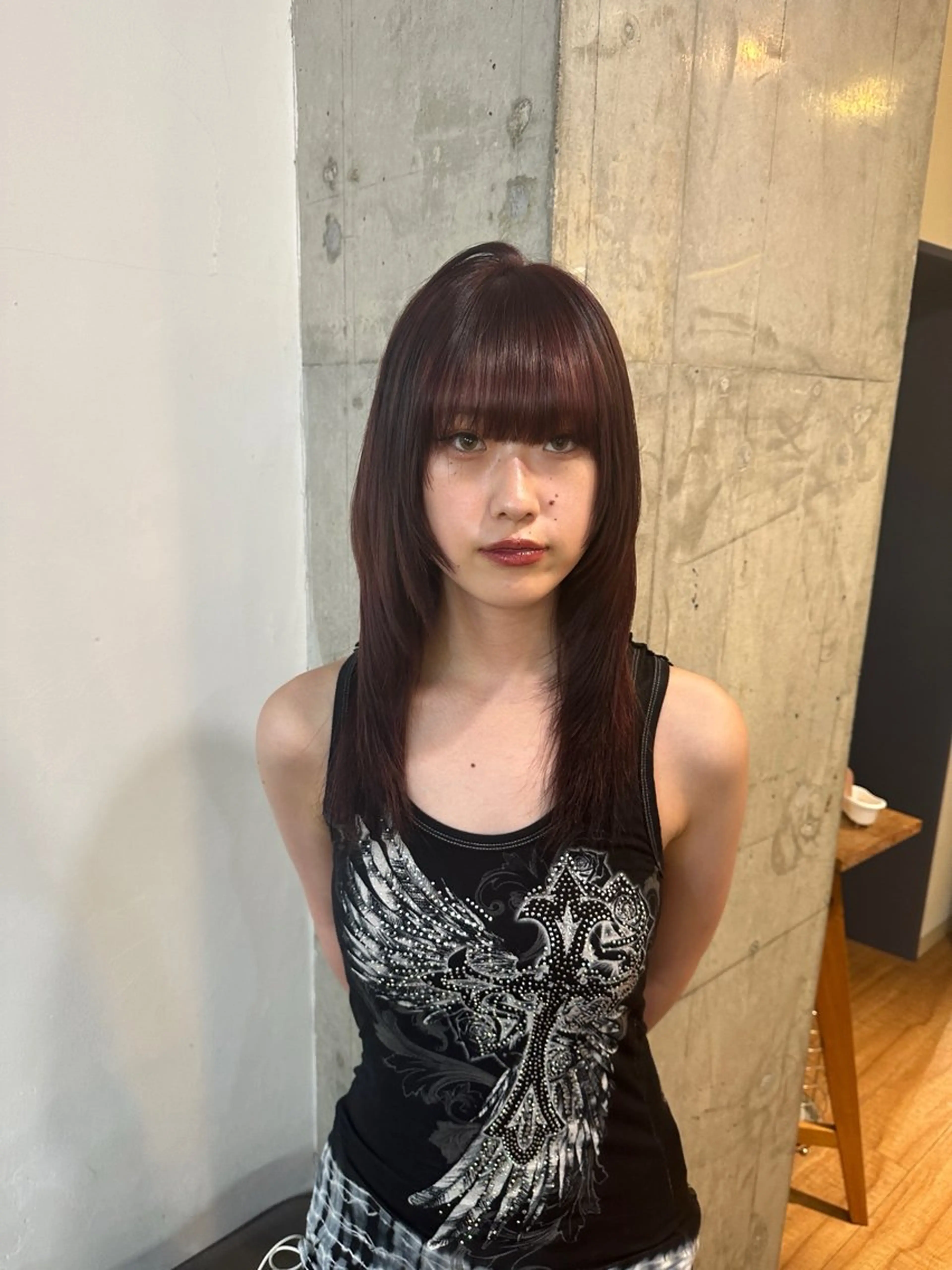 セミロング カラー 渡邊 理央のヘアスタイル