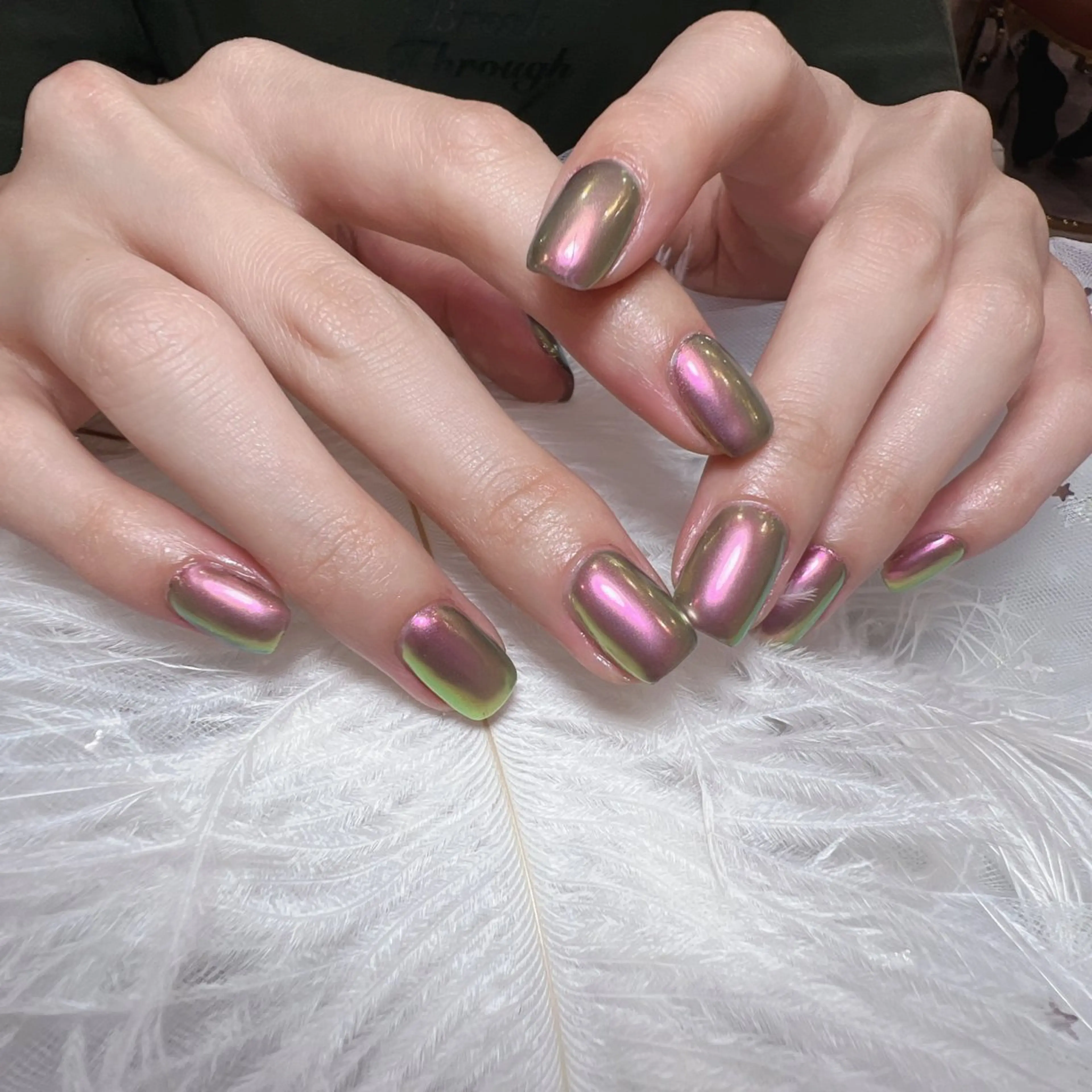 ネイル アートネイル フラッシュネイル フレンチネイル ジェルネイル ガラスフレンチ You&Me Yukiのネイルデザイン