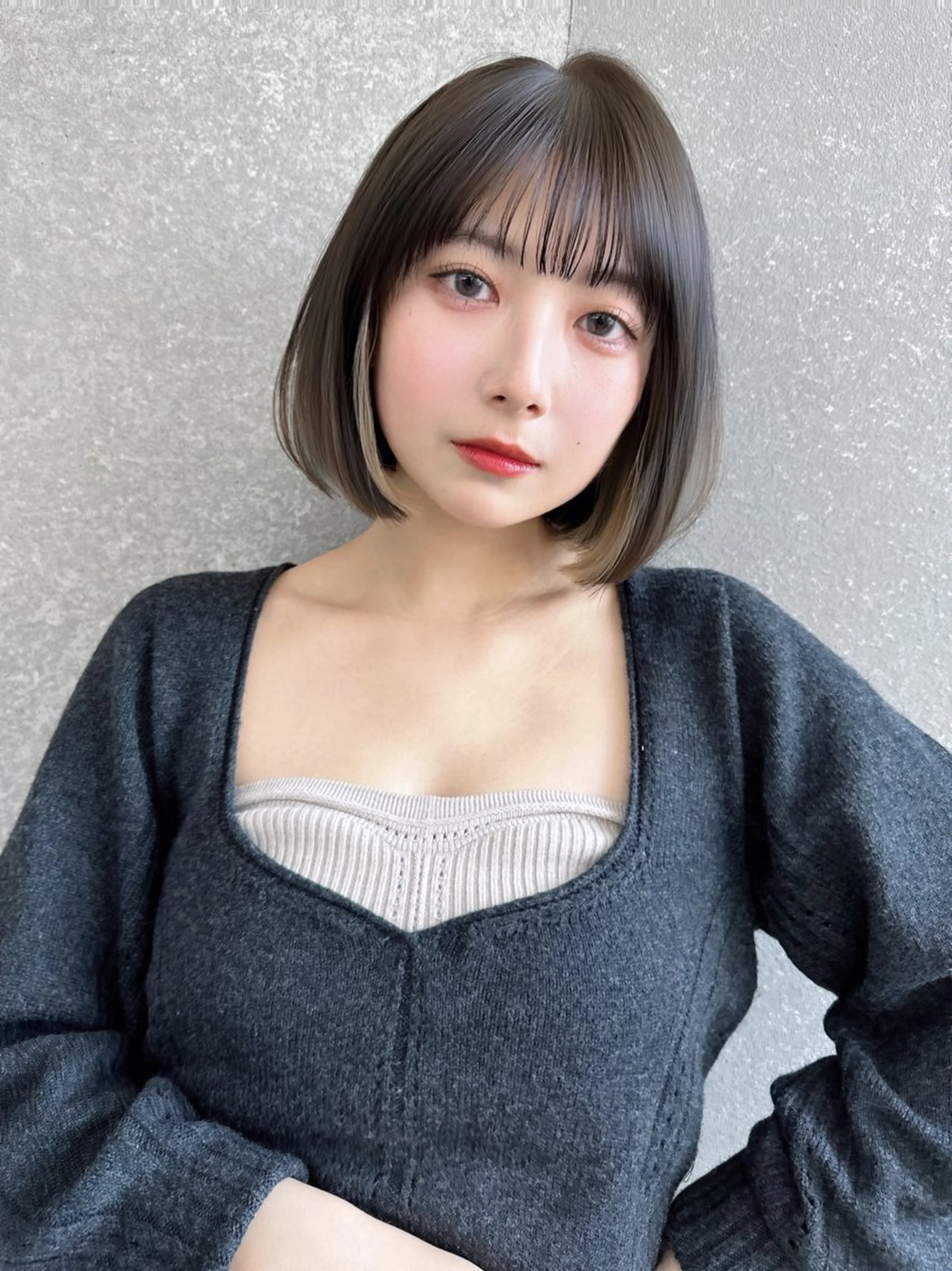 ミディアム カラー カット ヘアカラー トリートメント 髪質改善 の達人/杉原碧仁のヘアスタイル