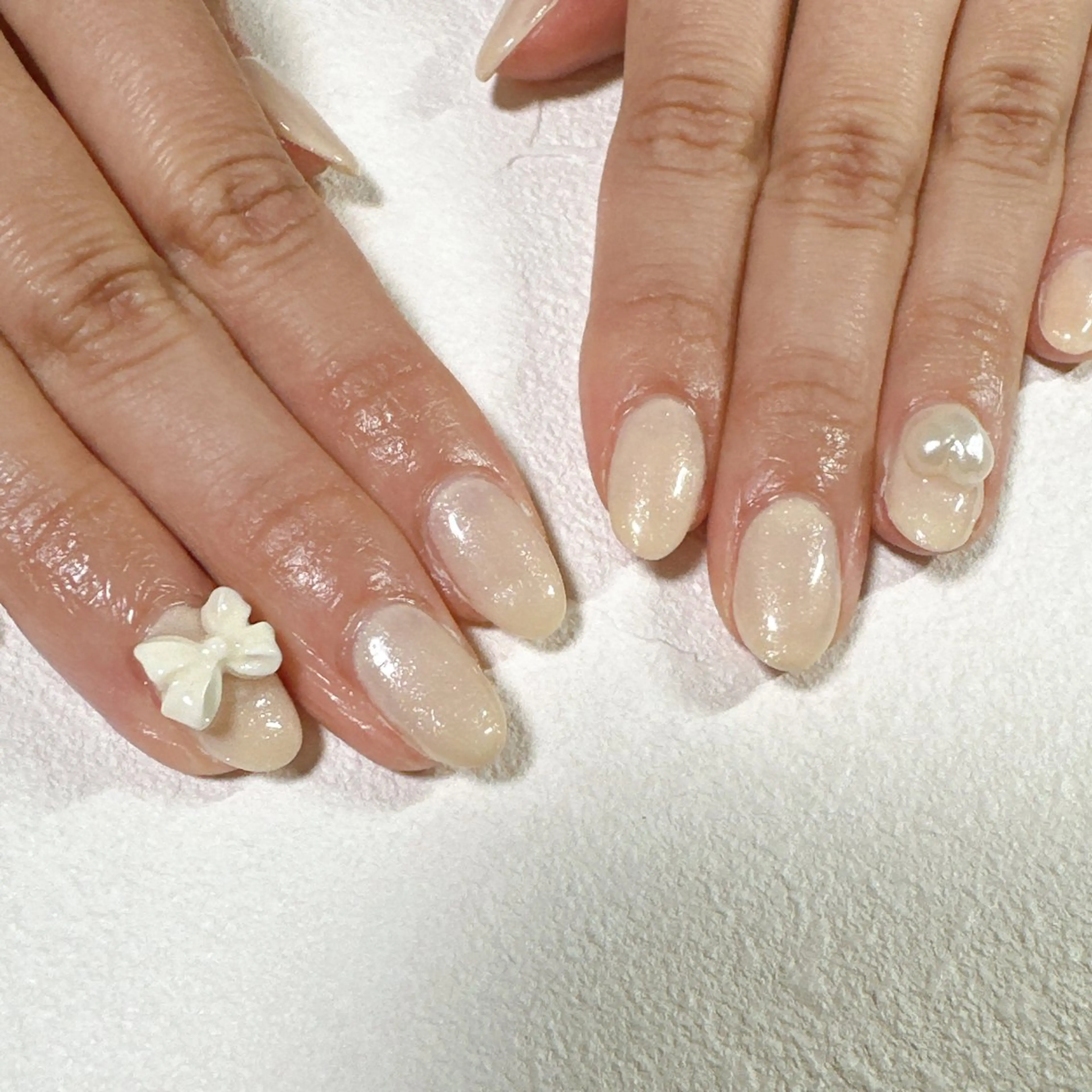 ネイル オーロラネイル フットネイル フレンチネイル ジェルネイル ハート ハンドネイル kiki nail &brow二子玉川の眉毛・アイブロウイメージ