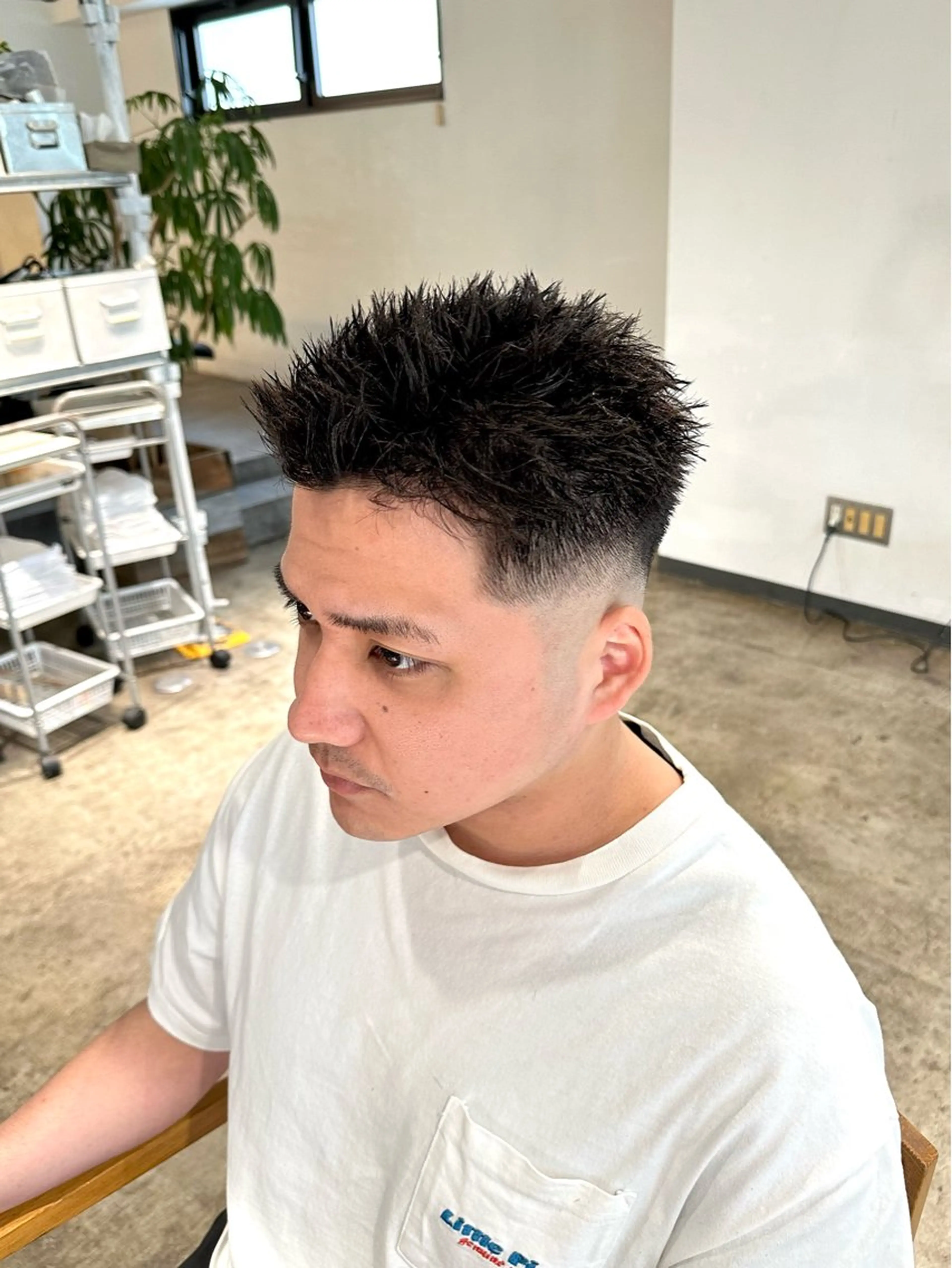 パーマ メンズ フェードカット メンズパーマ スキンフェード カット パーマ トリートメント 骨格補正施術/メンズ 専門美容師/YUYAのヘアスタイル