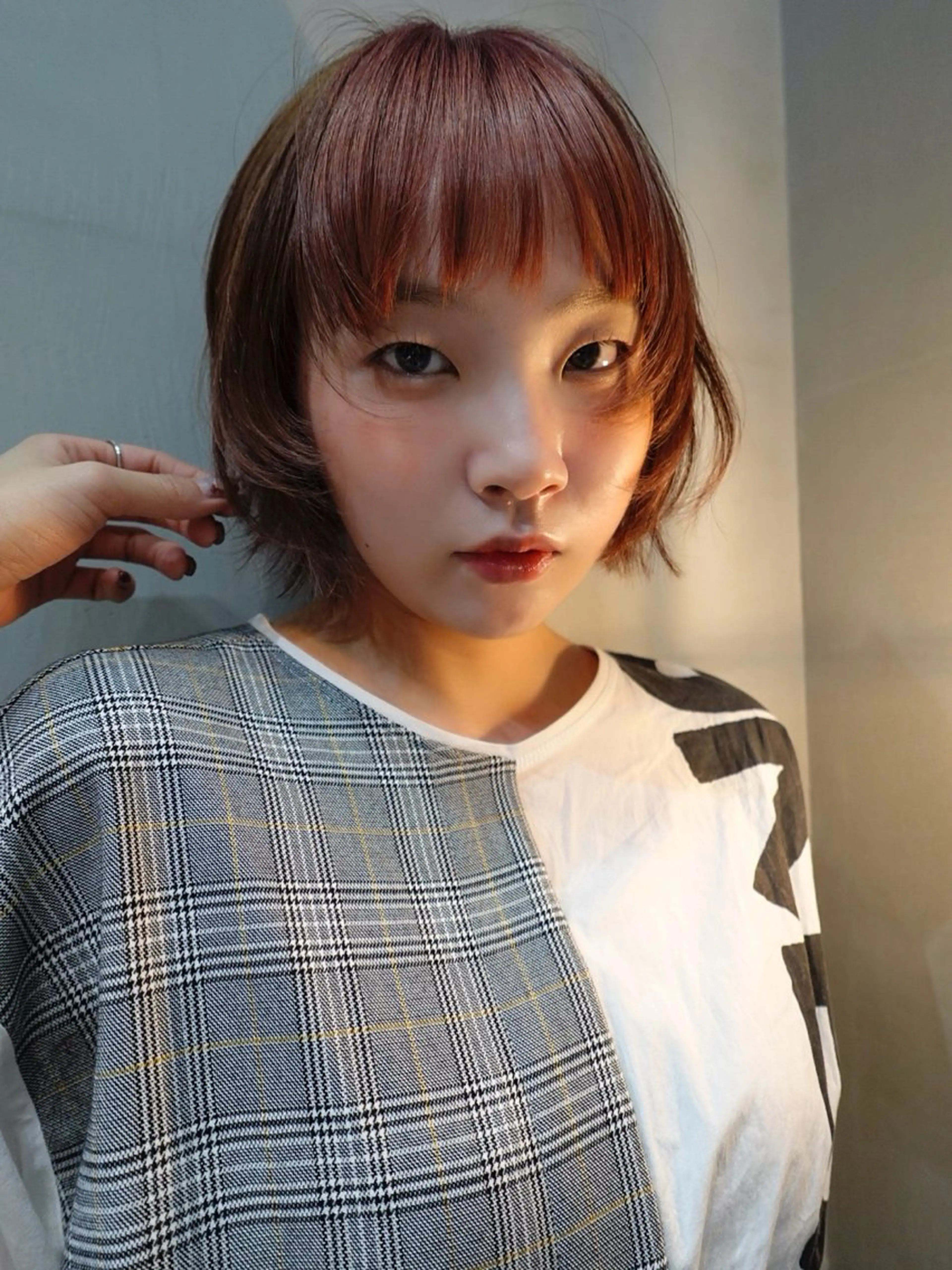 ショート ボブレイヤー ボブ 顔まわりレイヤー レイヤーカット 小顔カット カット ボブパーマ無料 /yuukiのヘアスタイル
