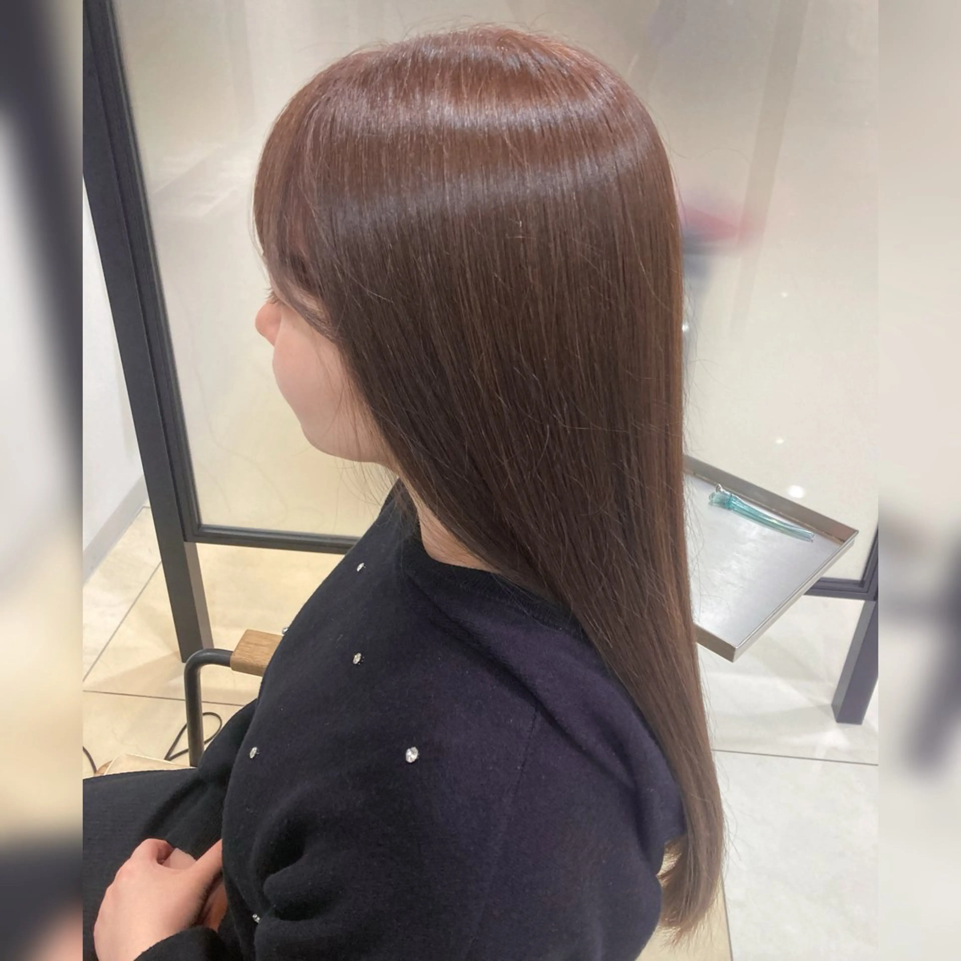 ロング カラー ブラウンカラー 透明感カラー ラベンダーカラー LiTA. はません 太田 瑠花のヘアスタイル