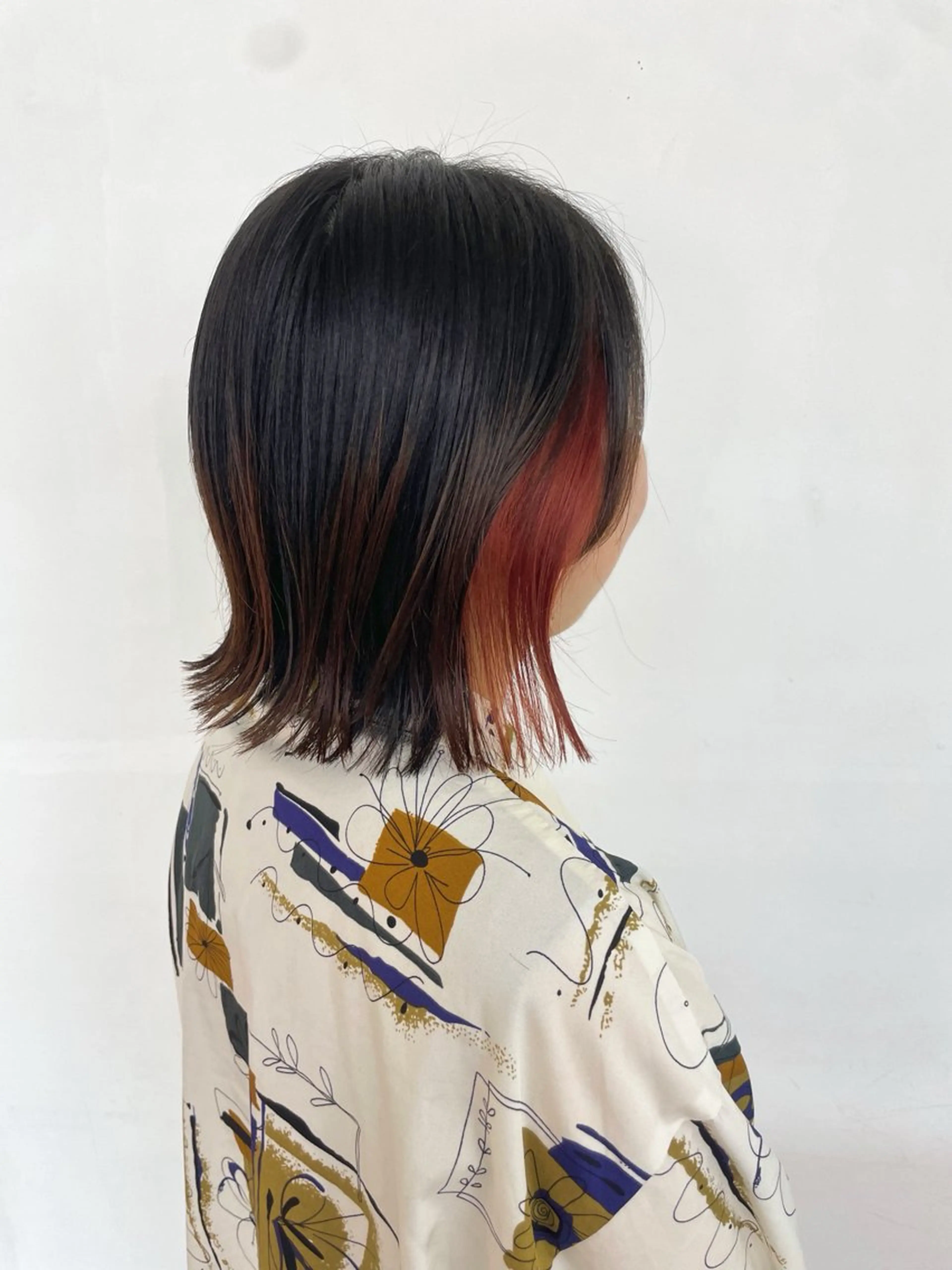 ショート カラー オレンジ カット ヘアカラー 花田 綾のヘアスタイル