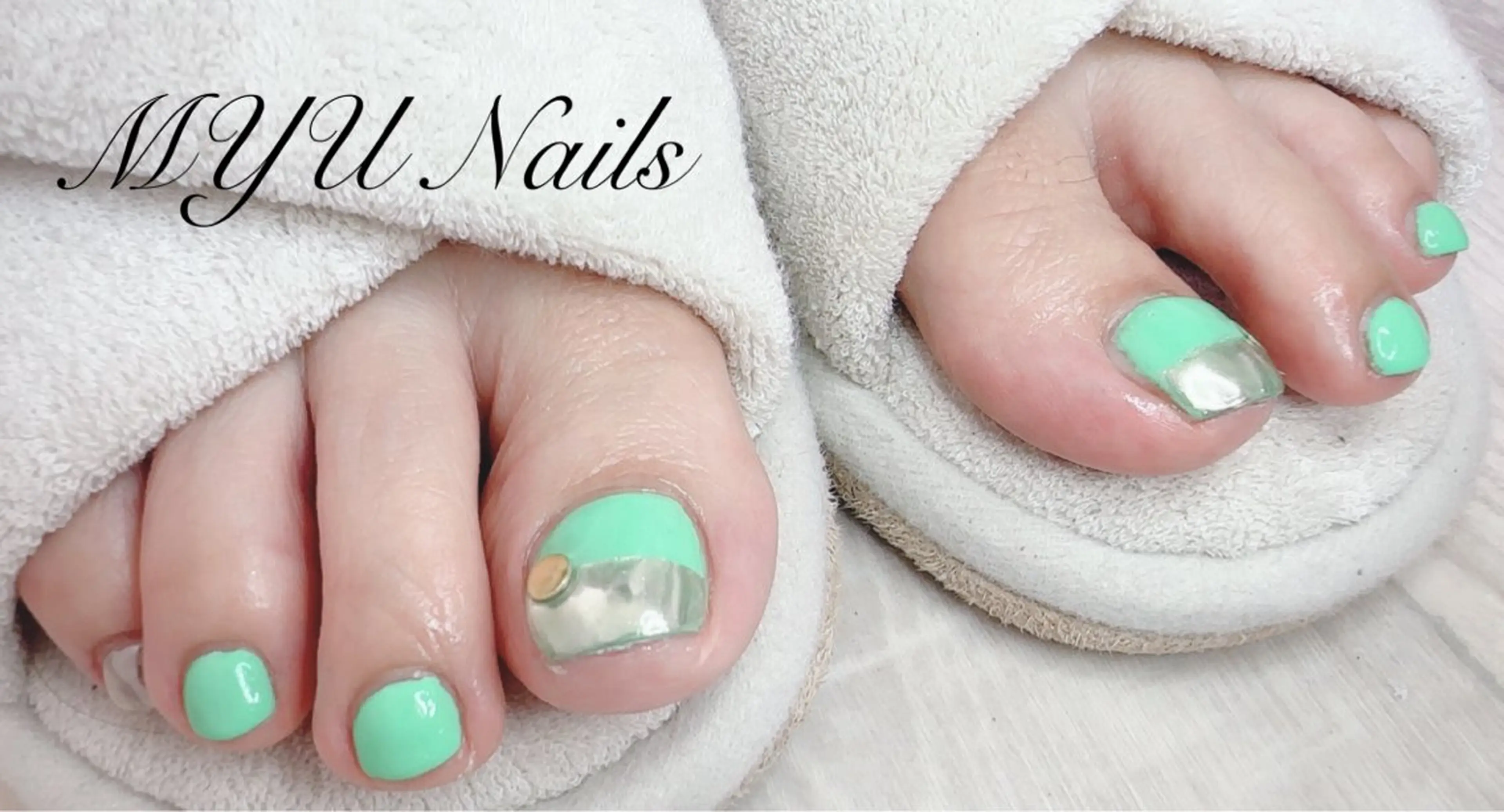 ネイル フットネイル ジェルネイル 持ち込み パラジェル MYU Nails所属・ニュアンスネイル🌈 MYU Nailsのネイルデザイン