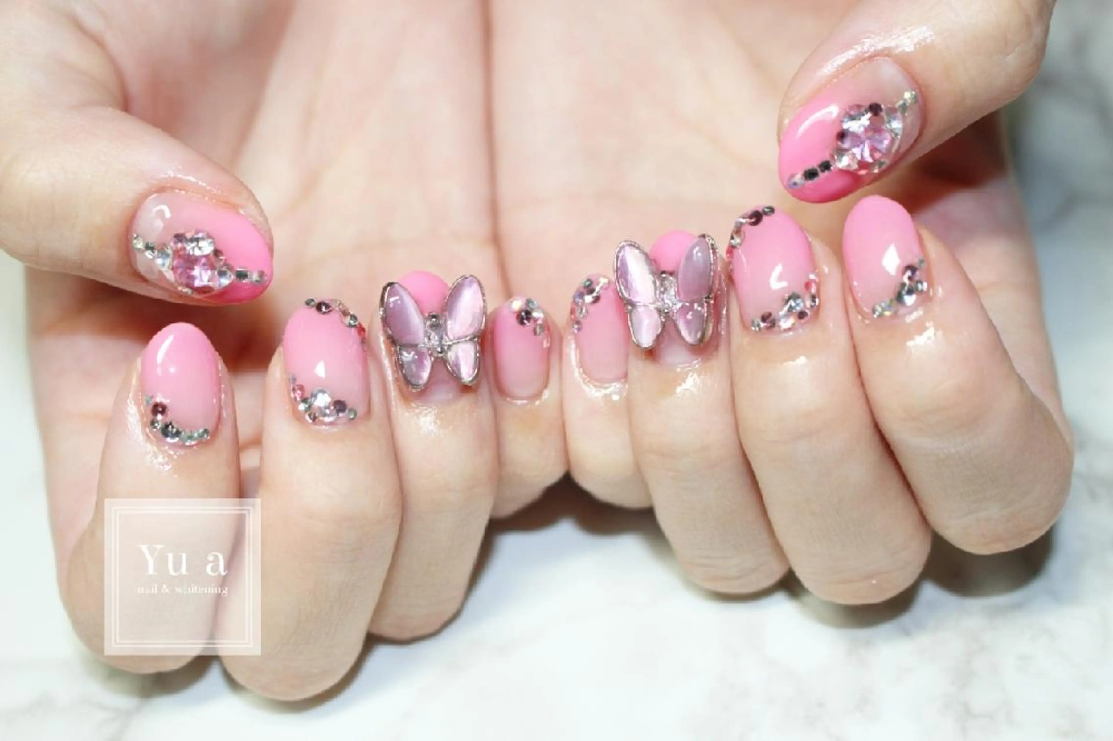 ネイル ホワイト yu-a☆   柏ネイルのネイルデザイン