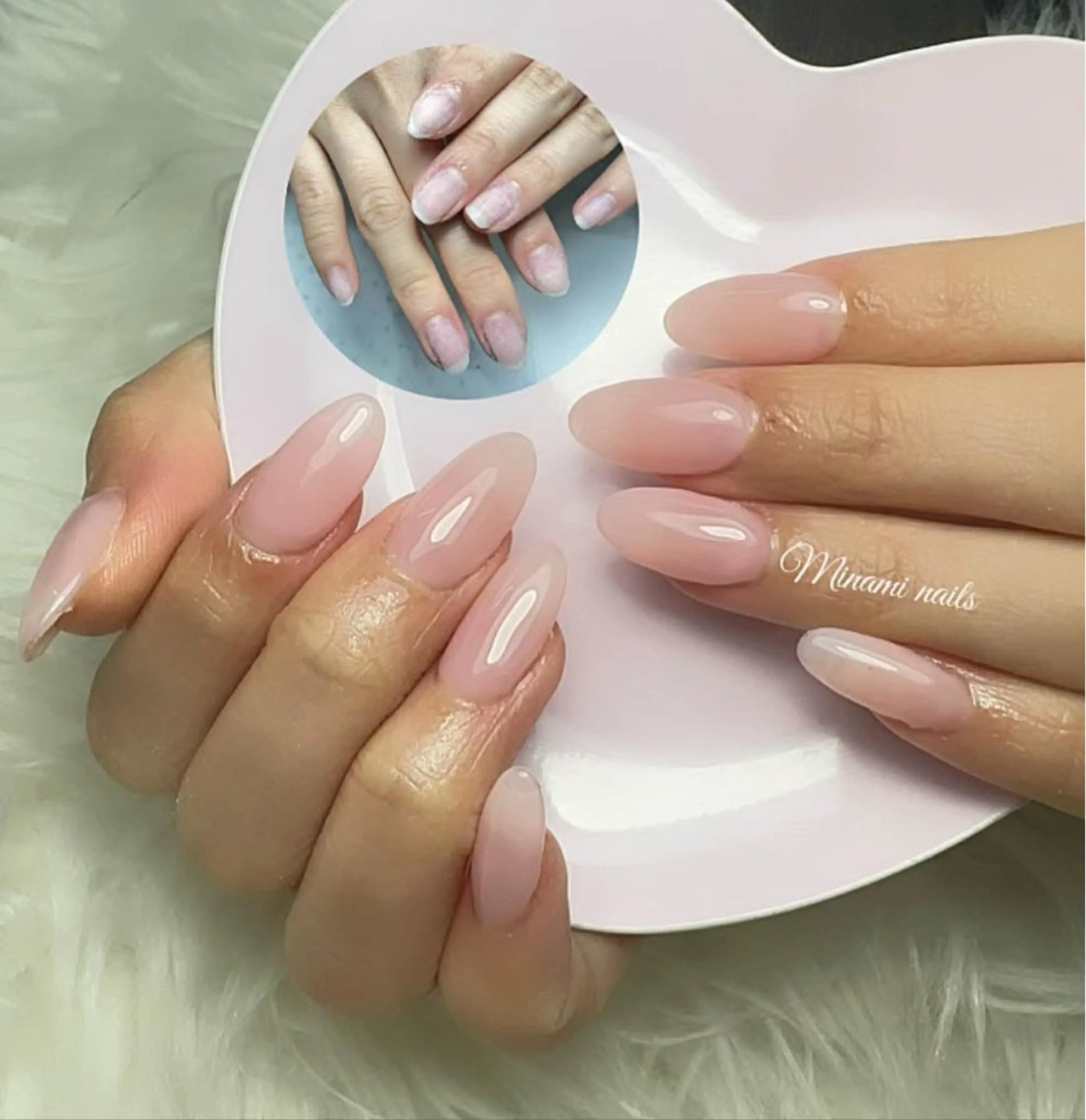 ネイル アートネイル オーロラネイル ガーリー キラキラネイル 韓国ネイル ハンドネイル Minami Nailsのネイルデザイン