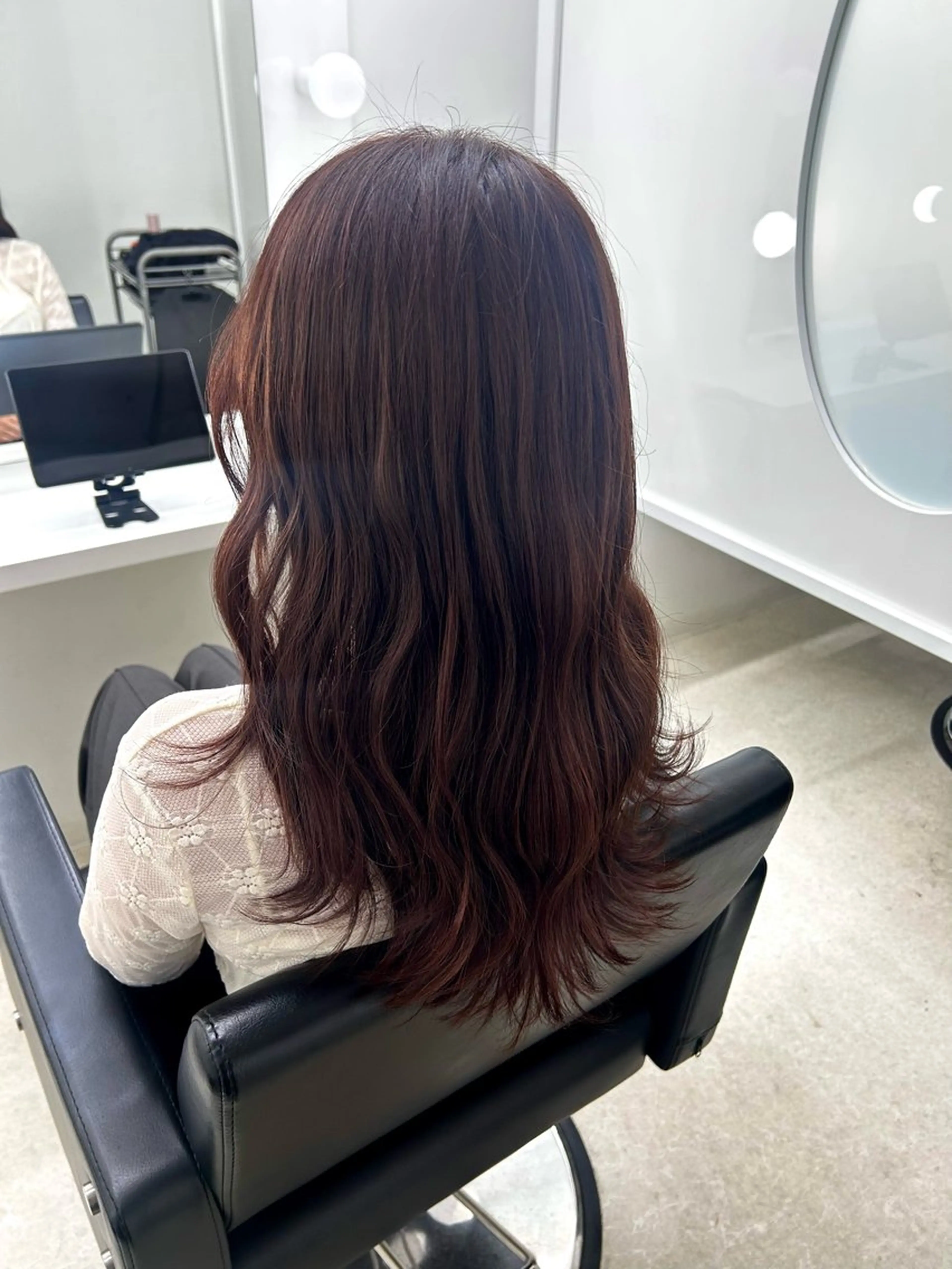 セミロング カラー 🤍🐰韓国ヘア/ レイヤー🤍菅原麻里のヘアスタイル