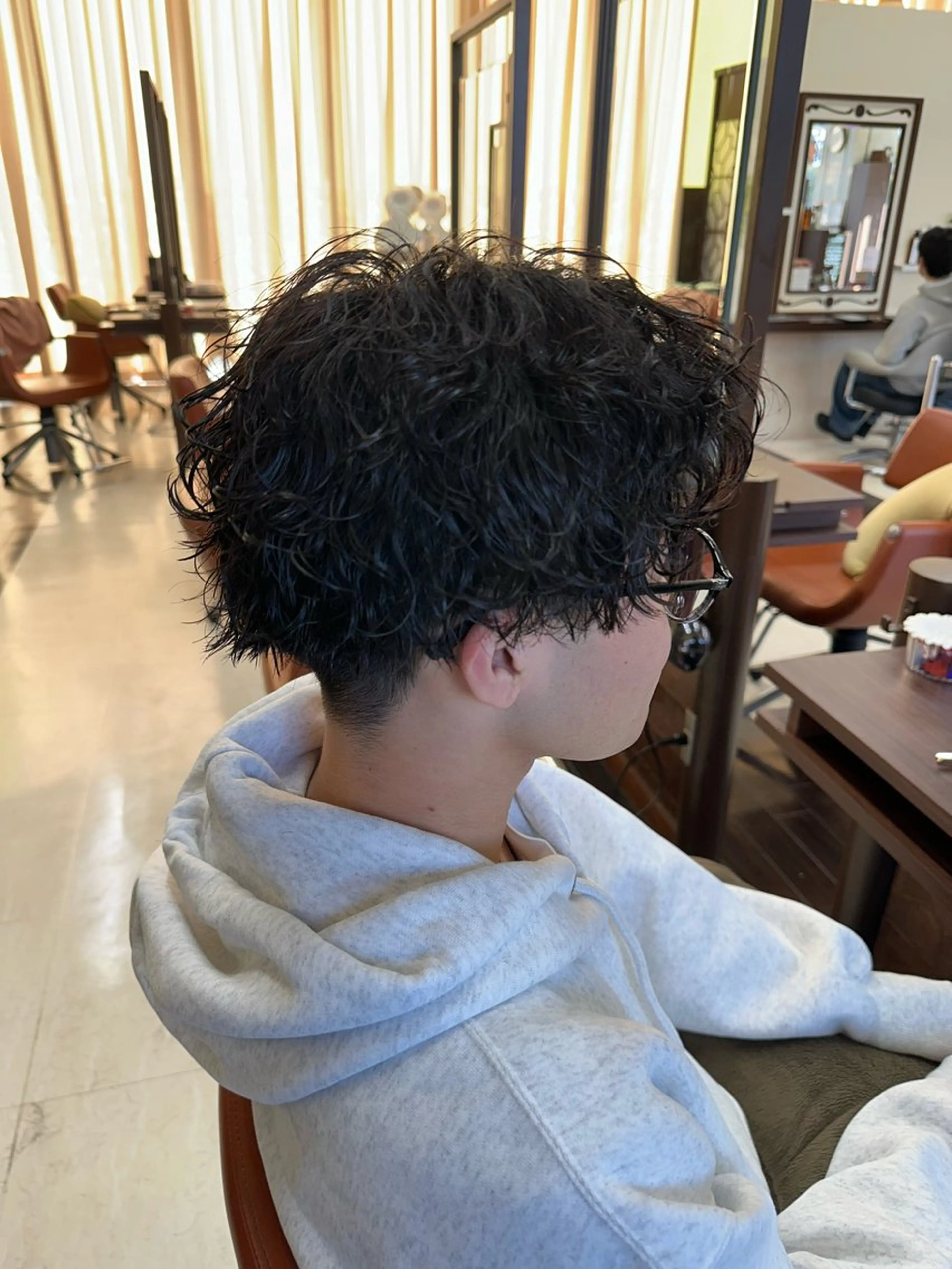 ショート カラー パーマ メンズ カット パーマ ヘアセット 毎月230人担当/ メンズヘア/清和武虎のヘアスタイル