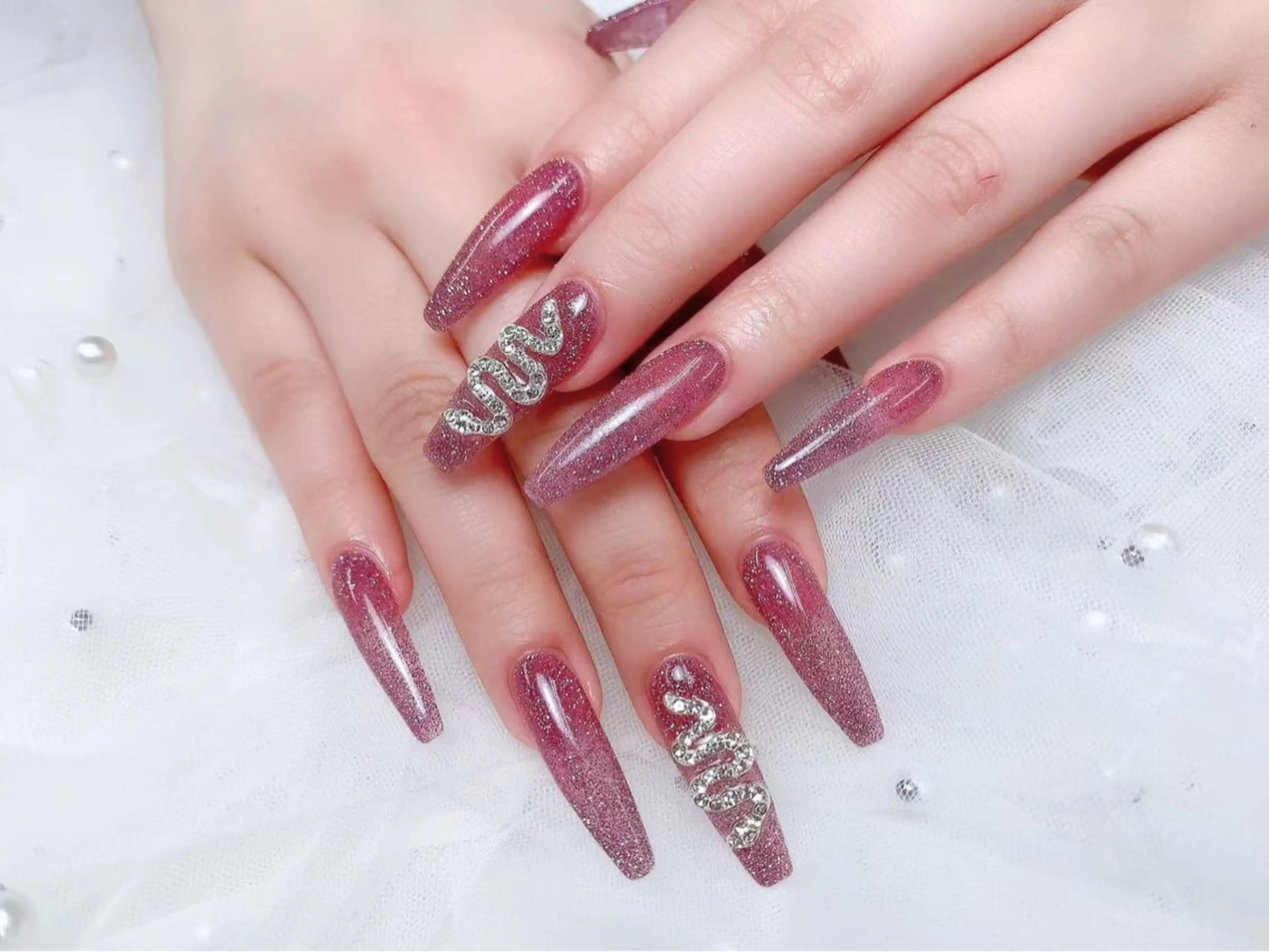 ネイル ボルドー チークネイル フラッシュネイル フレンチネイル ジェルネイル ハンドネイル ╹◡╹Mimoミモ Eye&Nailのマツエク・マツパデザイン