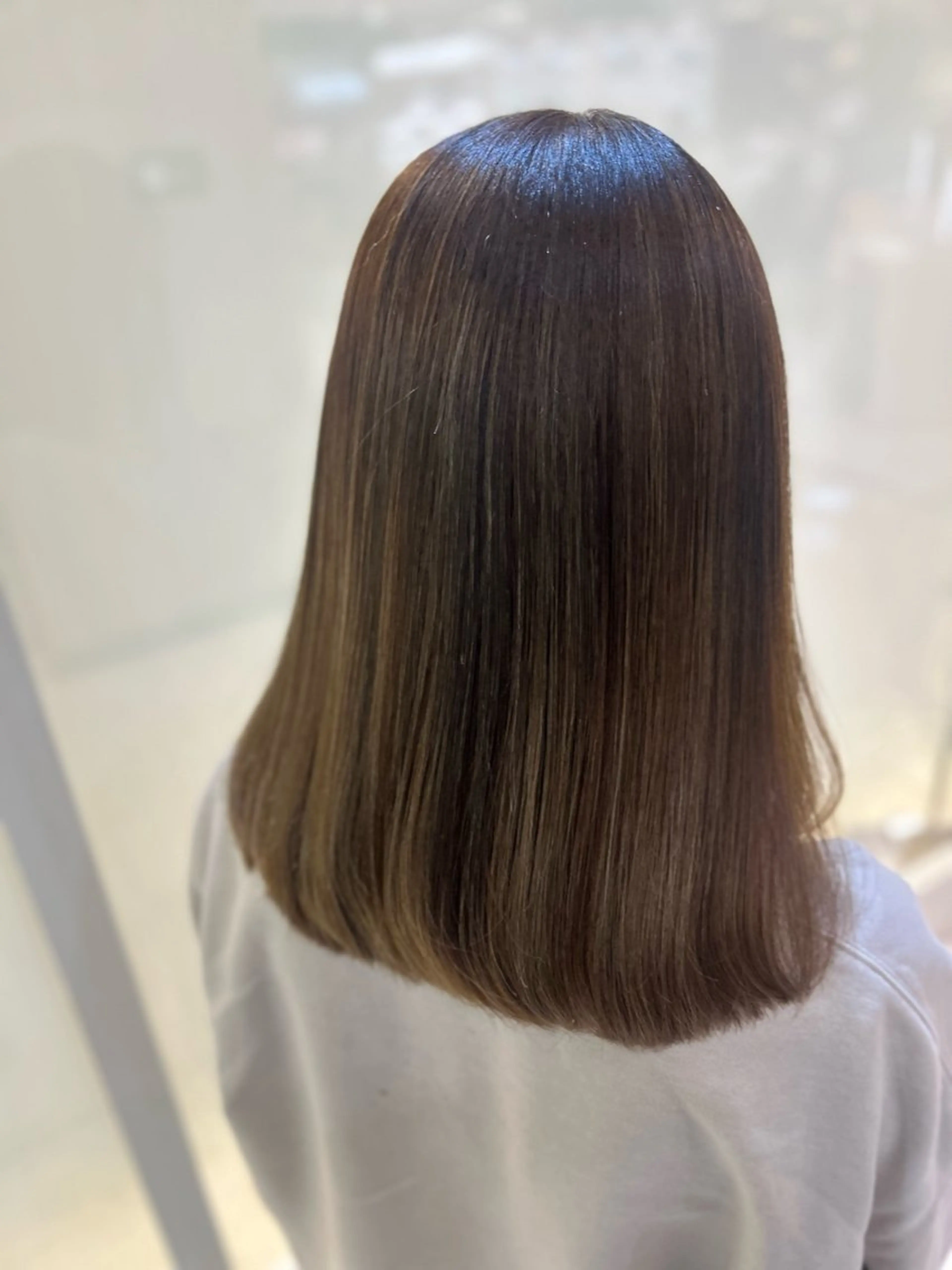 ミディアム カラー カット ヘアカラー トリートメント 縮毛矯正/髪質改善/ 艶髪ササキナツミのヘアスタイル