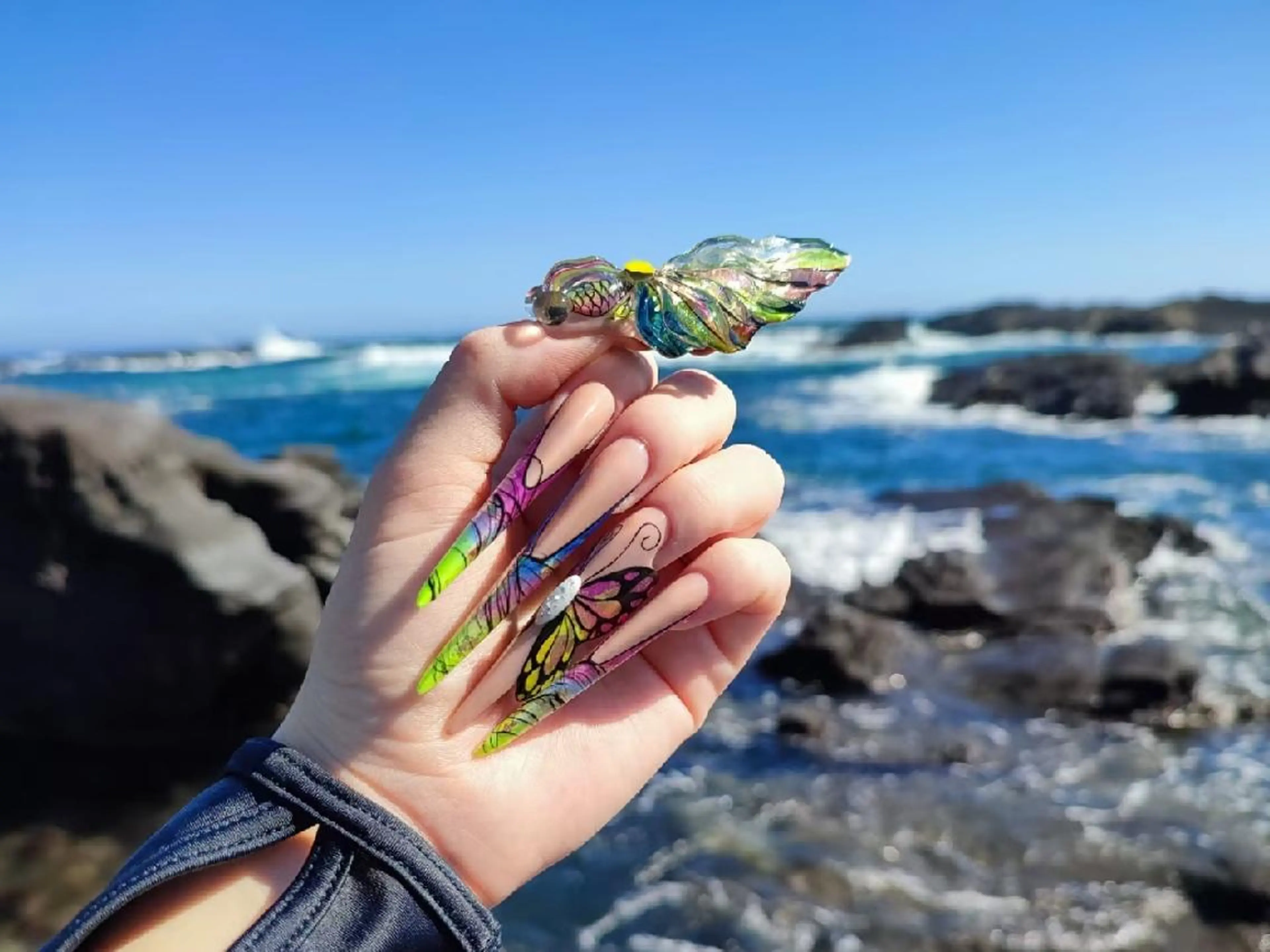 ロング ネイル Mia 自宅ネイルサロンのネイルデザイン