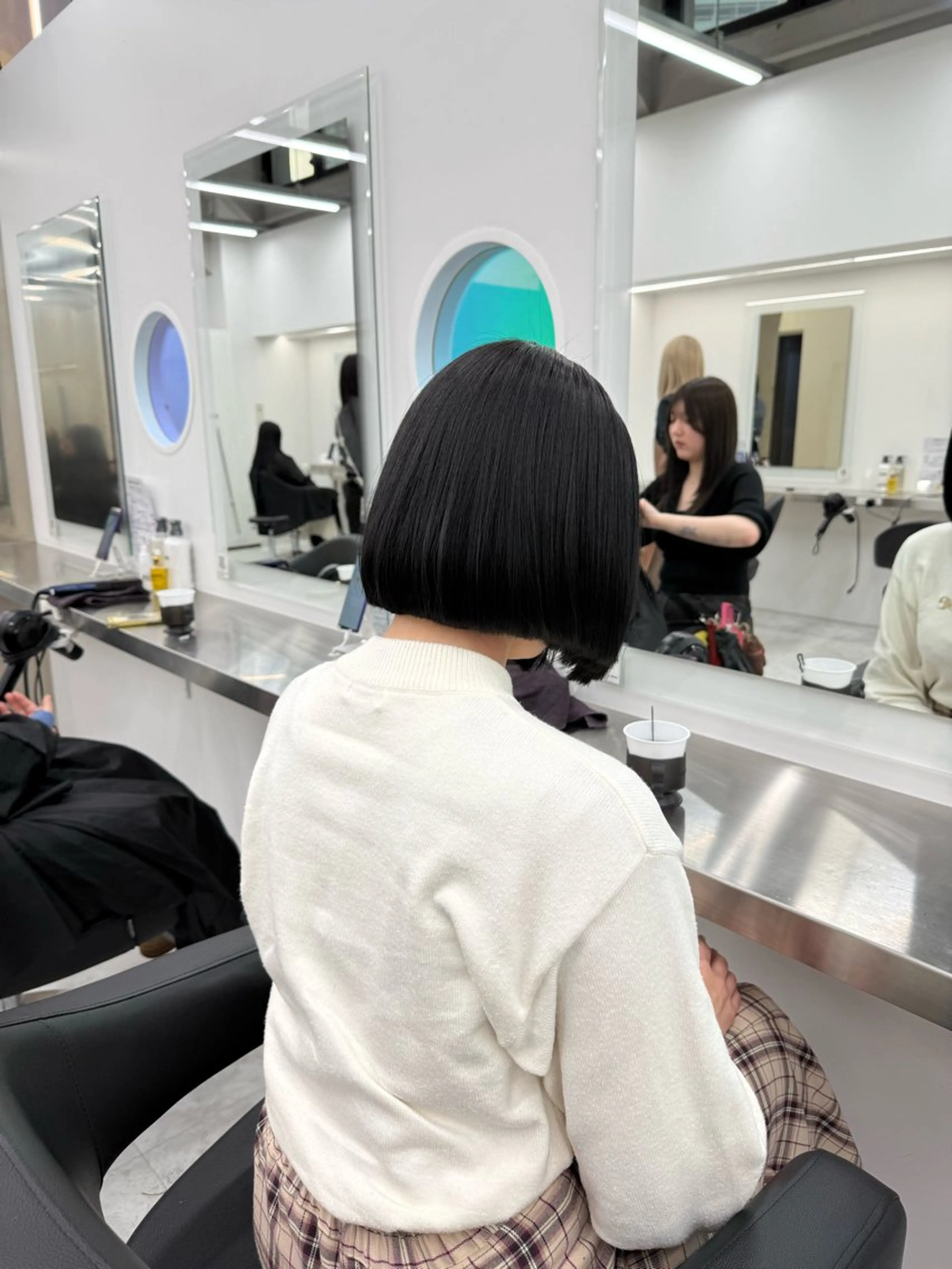 ショート カラー 中韓レイヤー/ ブラウン🤎はやとのヘアスタイル