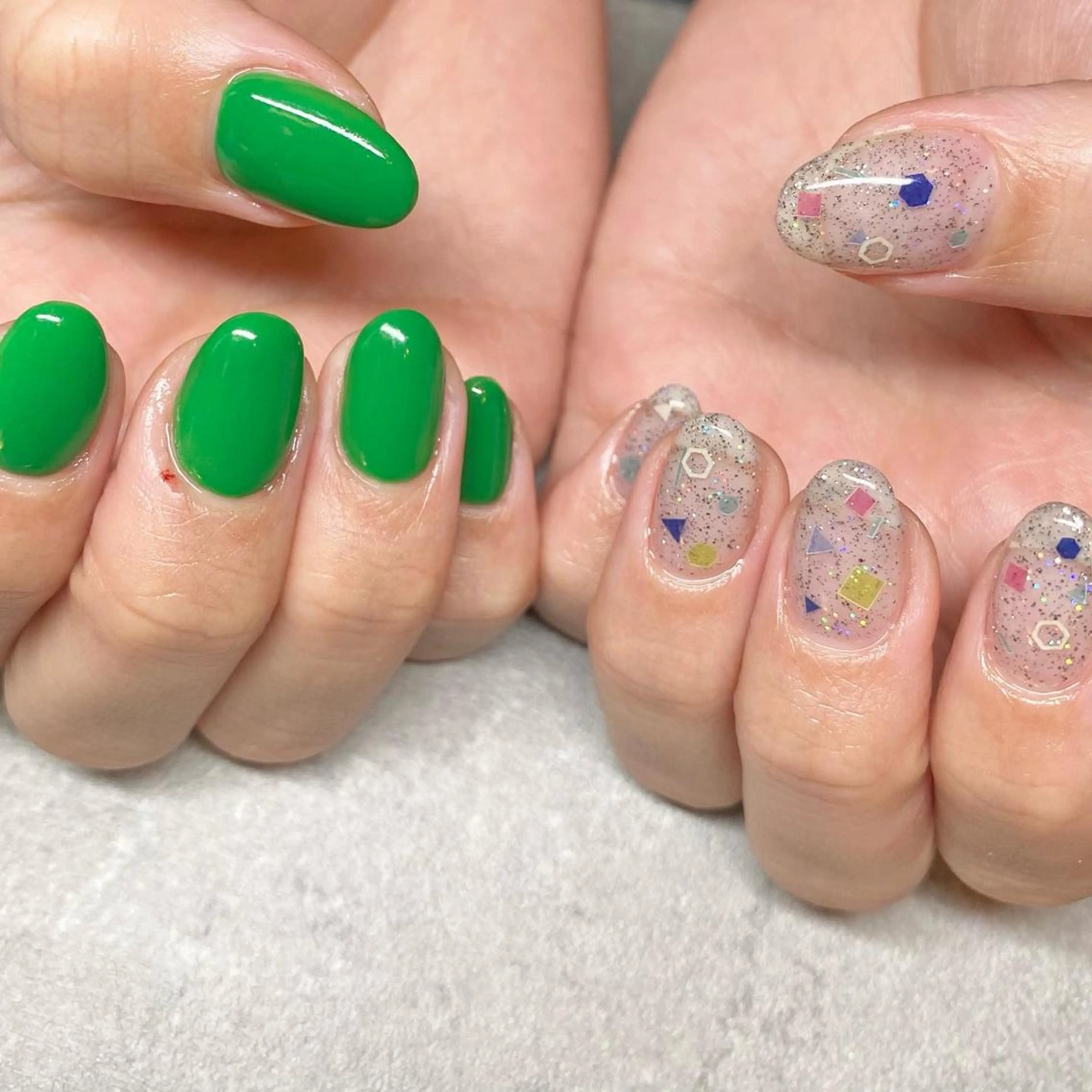 ネイル アートネイル ニュアンスネイル 春ネイル 夏ネイル ハンドネイル 山田 貴子のネイルデザイン