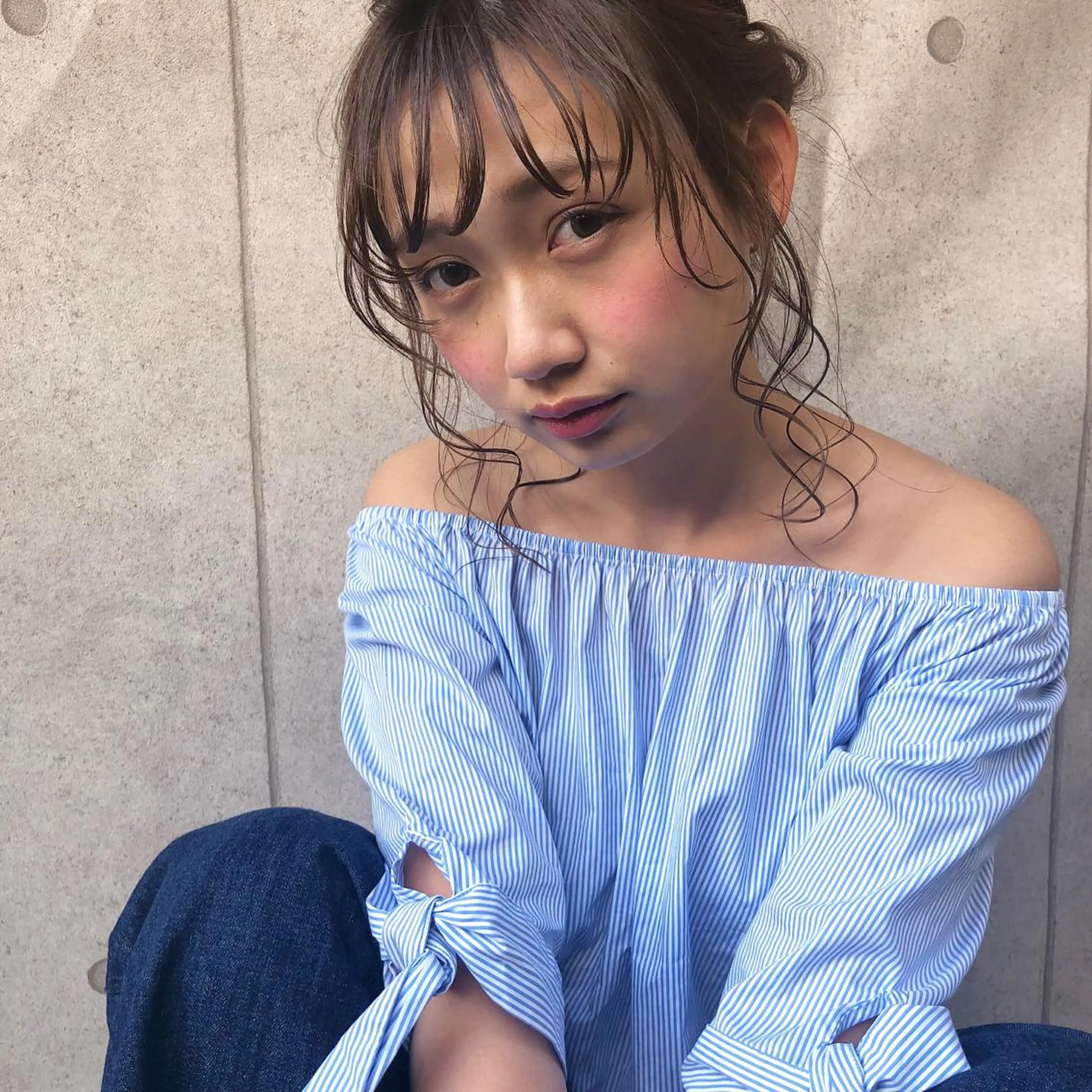 セミロング ヘアアレンジ 簡単アレンジ ヘアセット 髪質改善、エクステ 山口卓哉のヘアスタイル