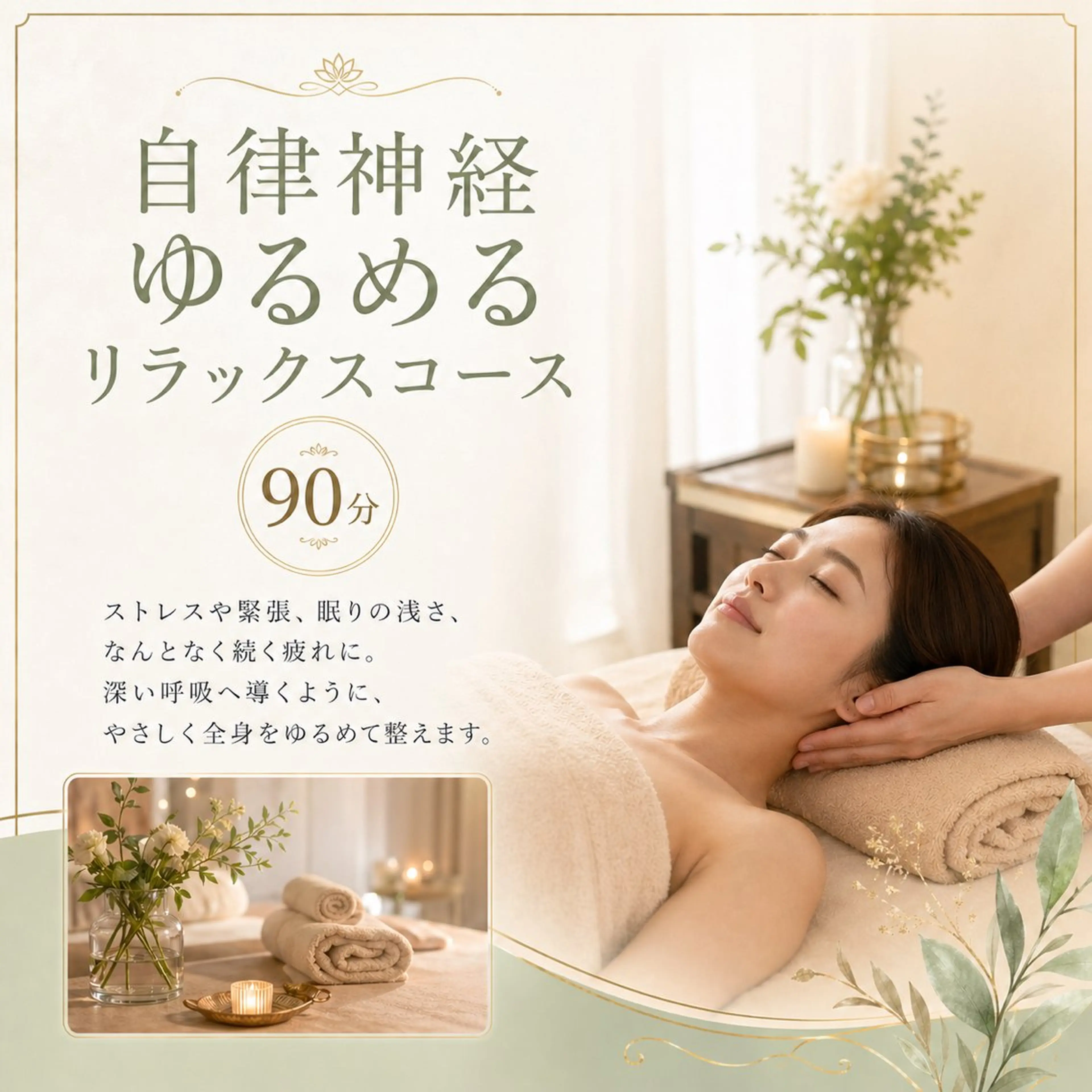 自律神経ゆるめるリラックス 90分の写真