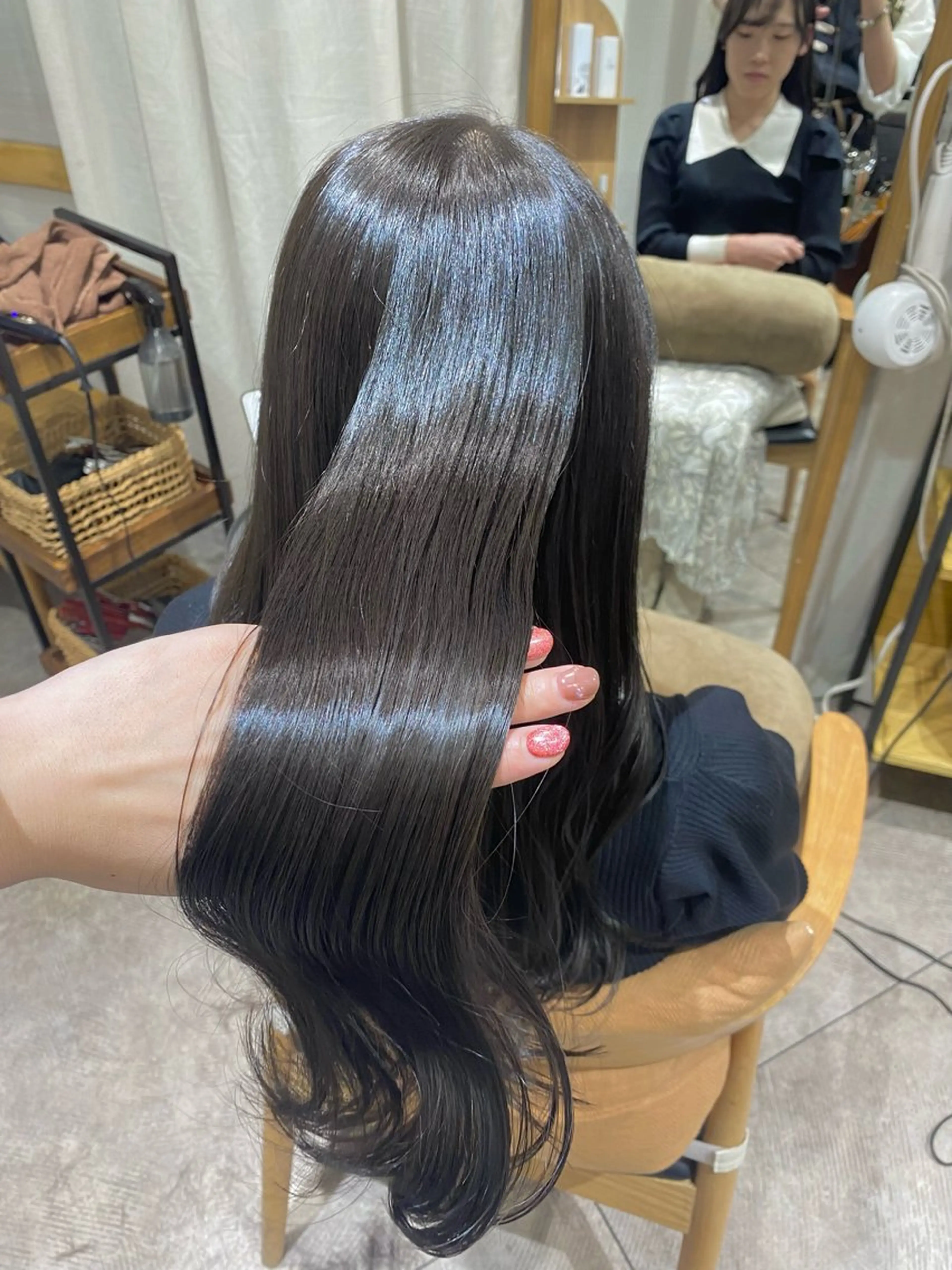 ロング カラー カット ヘアカラー 透明感カラー/韓国 ヘア🩶yuri🩵のヘアスタイル