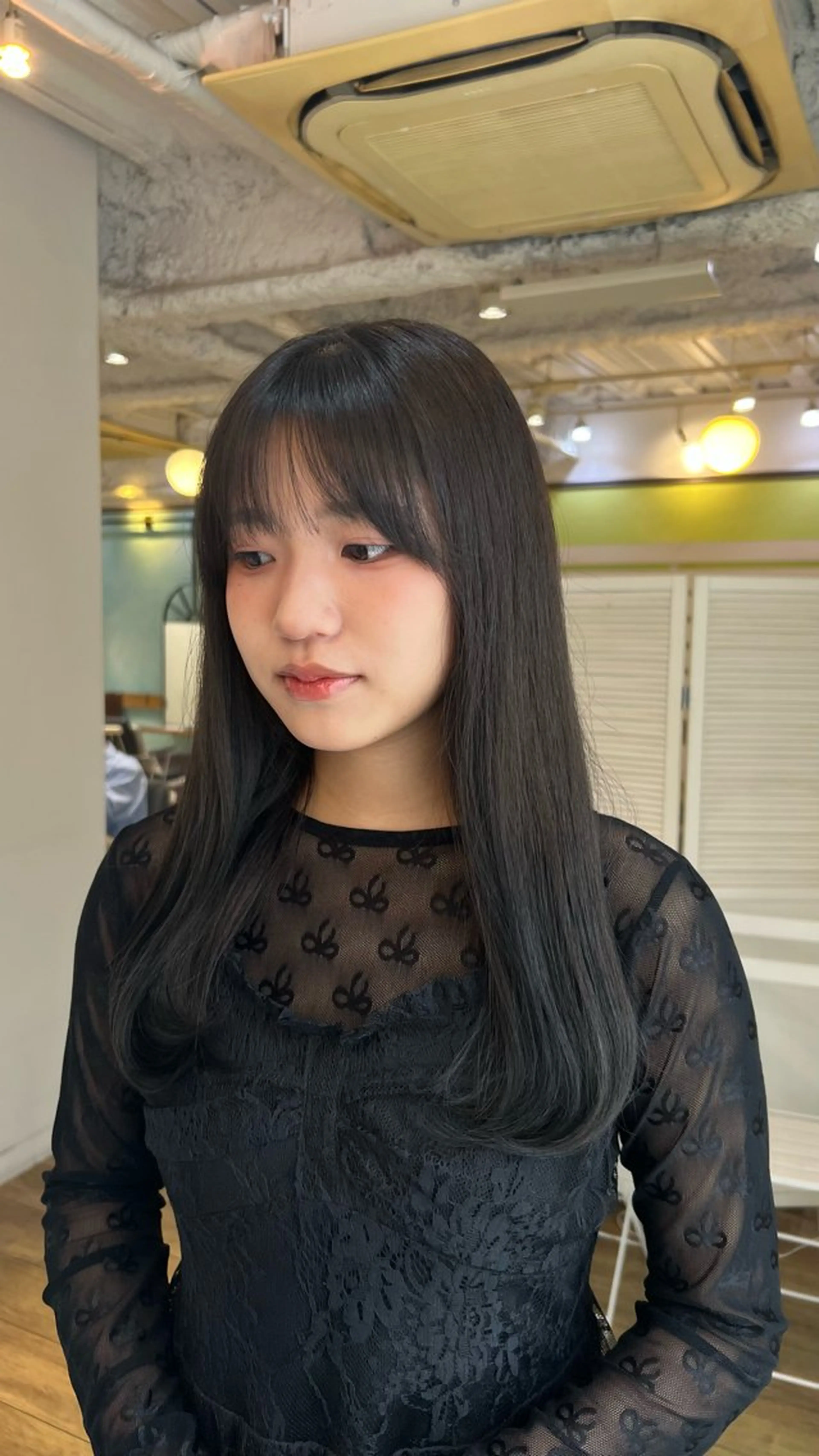 セミロング カラー ヘアカラー トリートメント ミディアムレイヤー/ 艶カラー🎀　emiのヘアスタイル