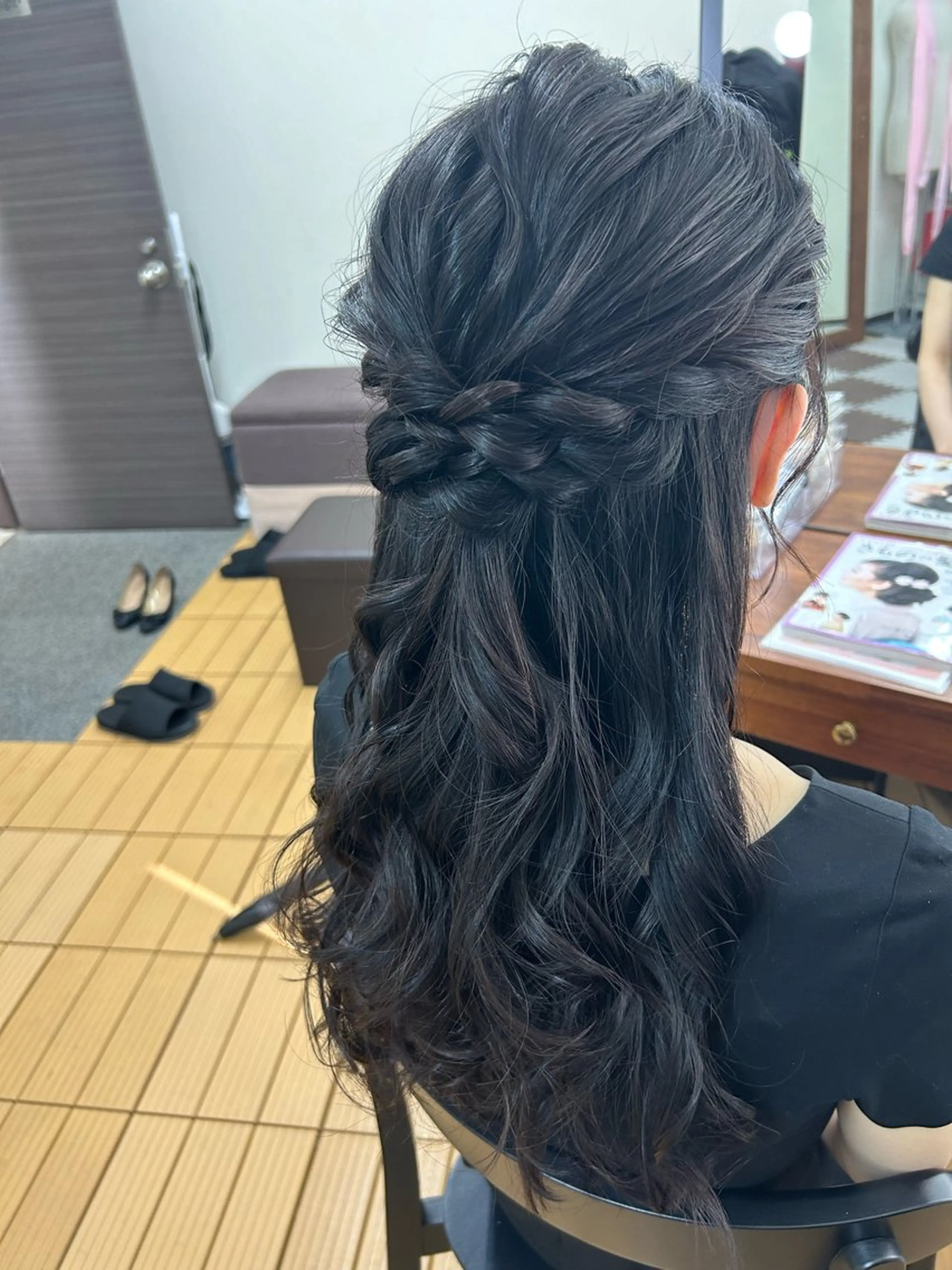 ロング ヘアセット Delight ヘアメイク着付けのヘアスタイル