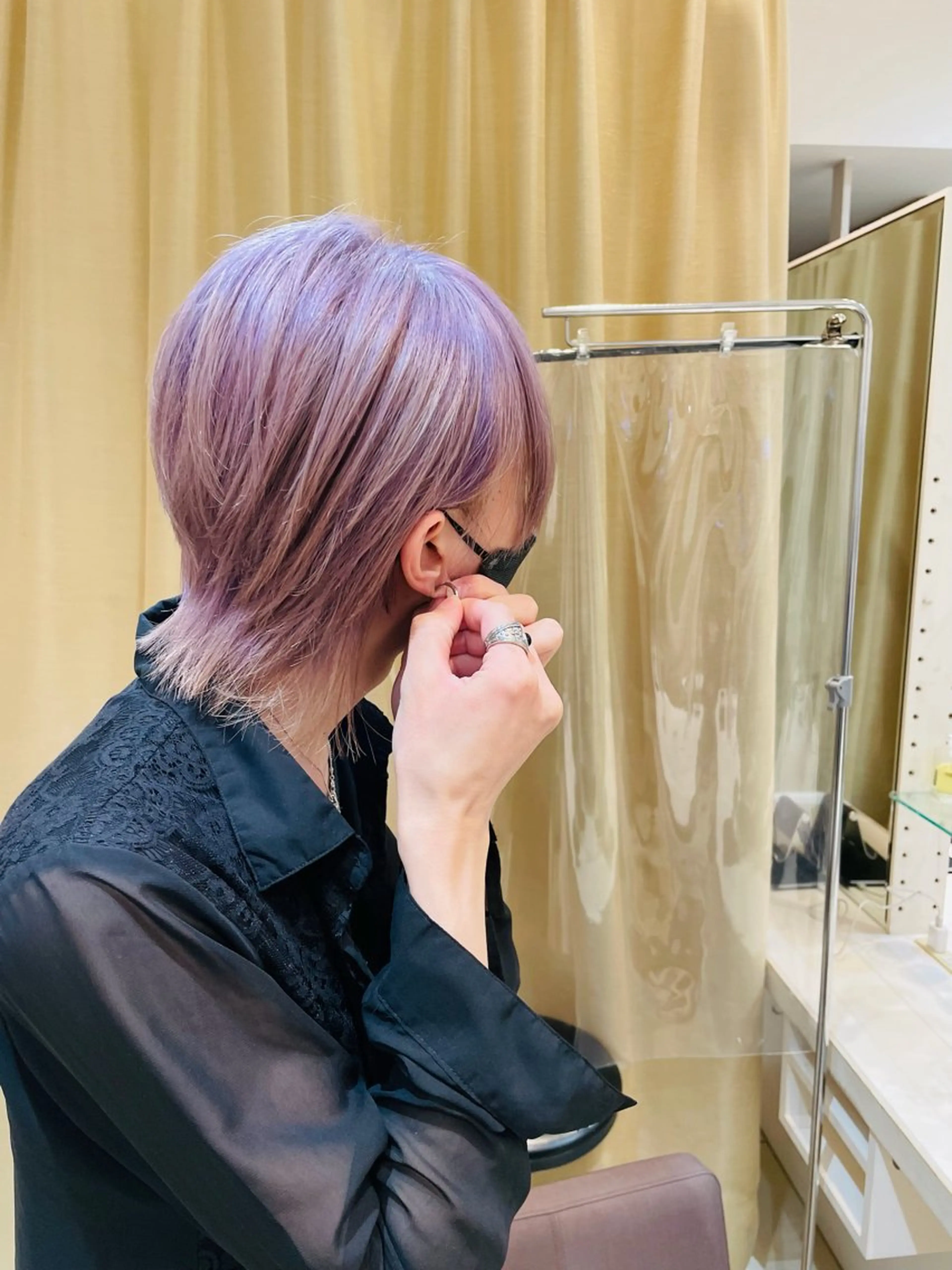 ショート カラー ラベンダーカラー カット ヘアカラー トリートメント 《ブリーチ/赤み消し /髪質改善》若松良樹のヘアスタイル