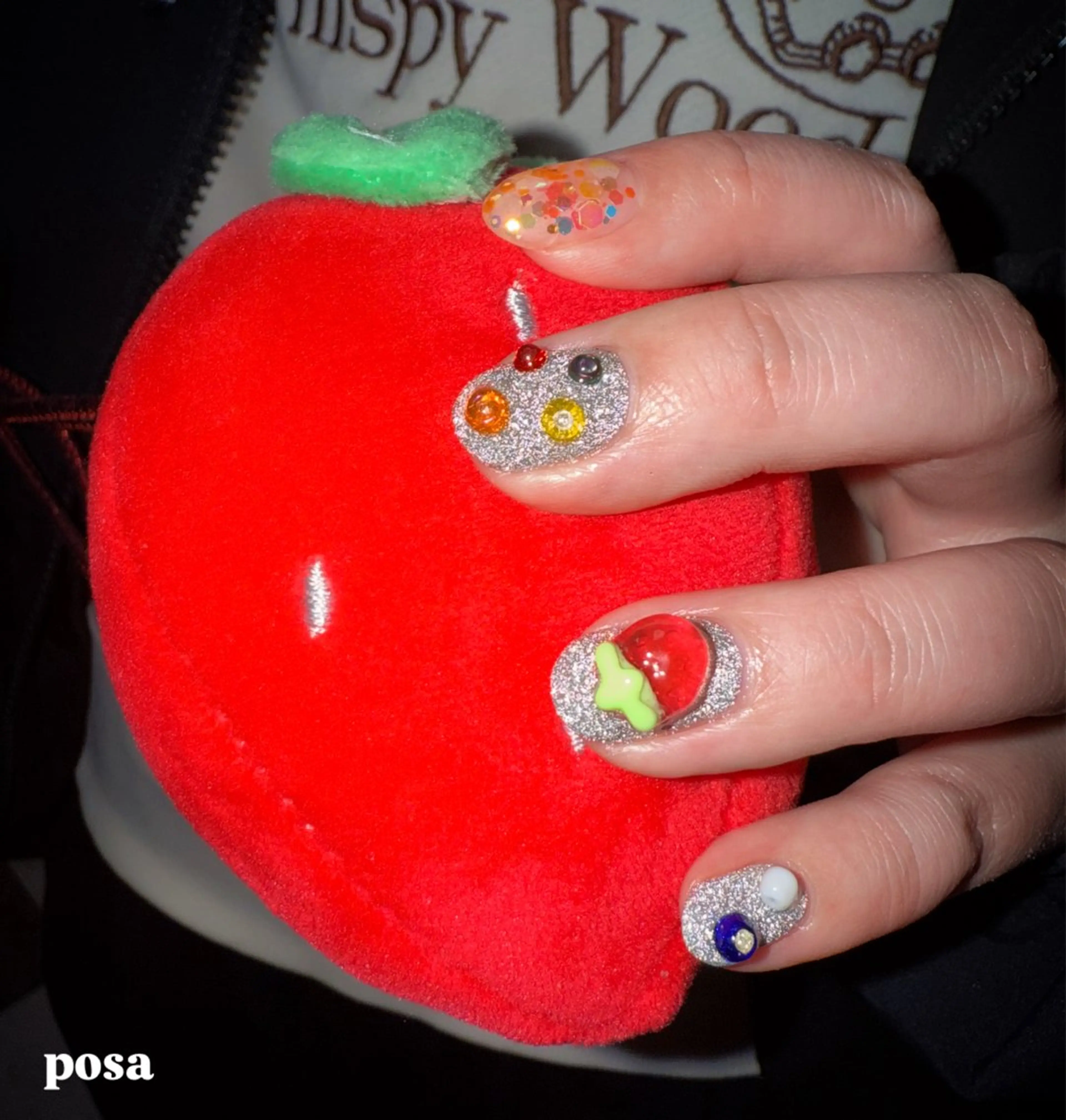 ネイル フラッシュネイル シンプルネイル ハンドネイル posa nail モエミのネイルデザイン