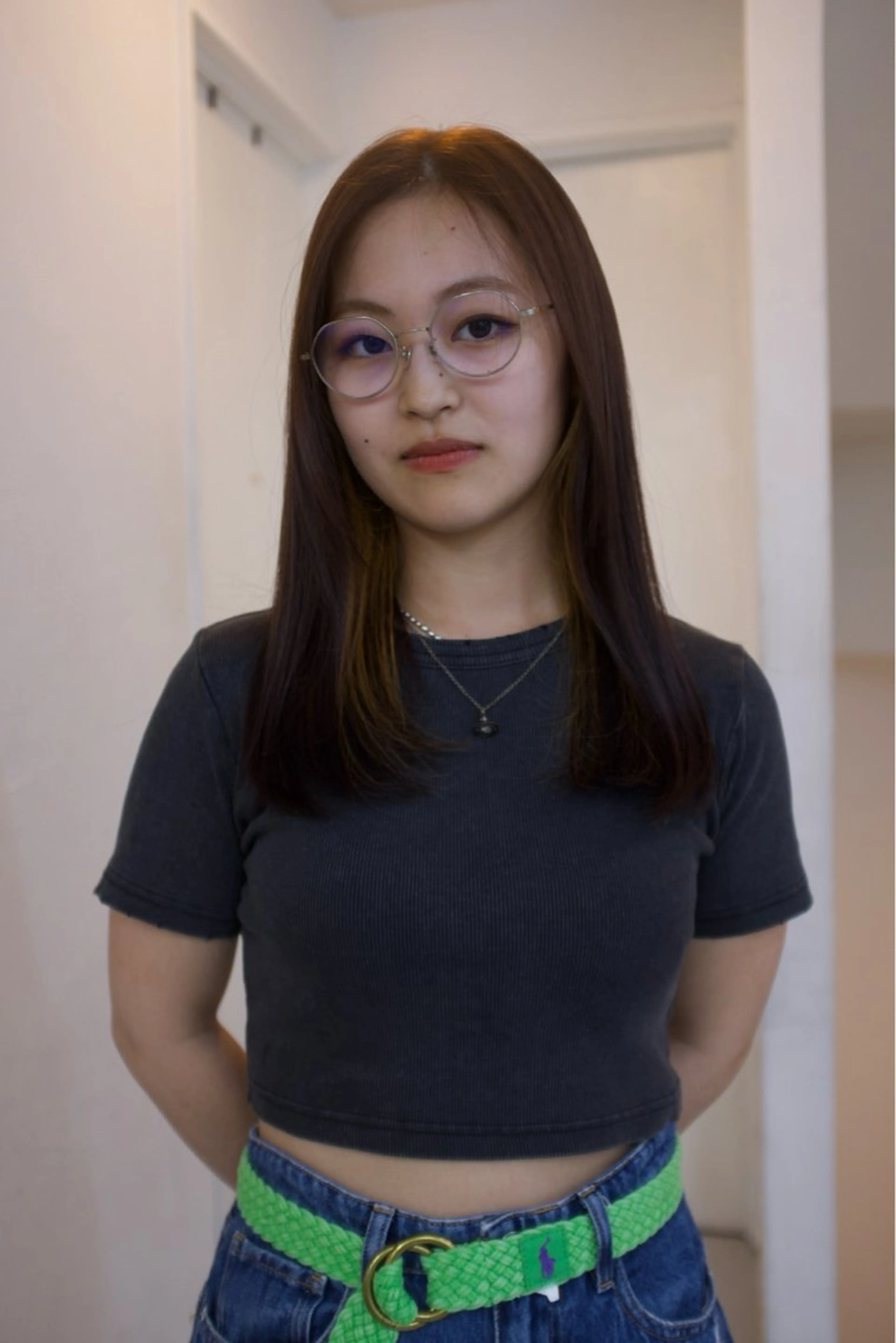 セミロング カラー 🪅ブリーチカラー 🪅琉羽Ruuのヘアスタイル