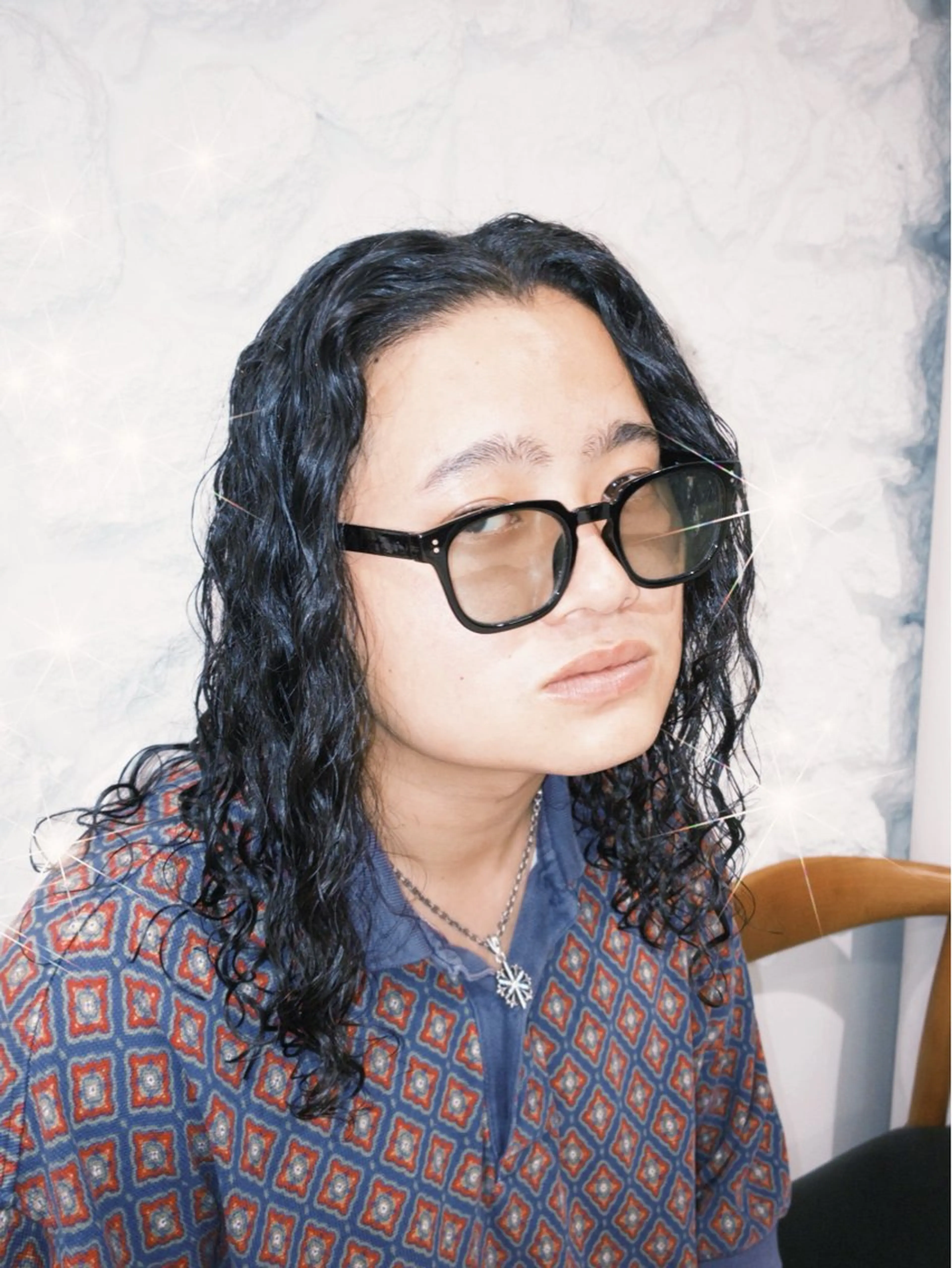 セミロング メンズ カット FJ Kaminokeのヘアスタイル