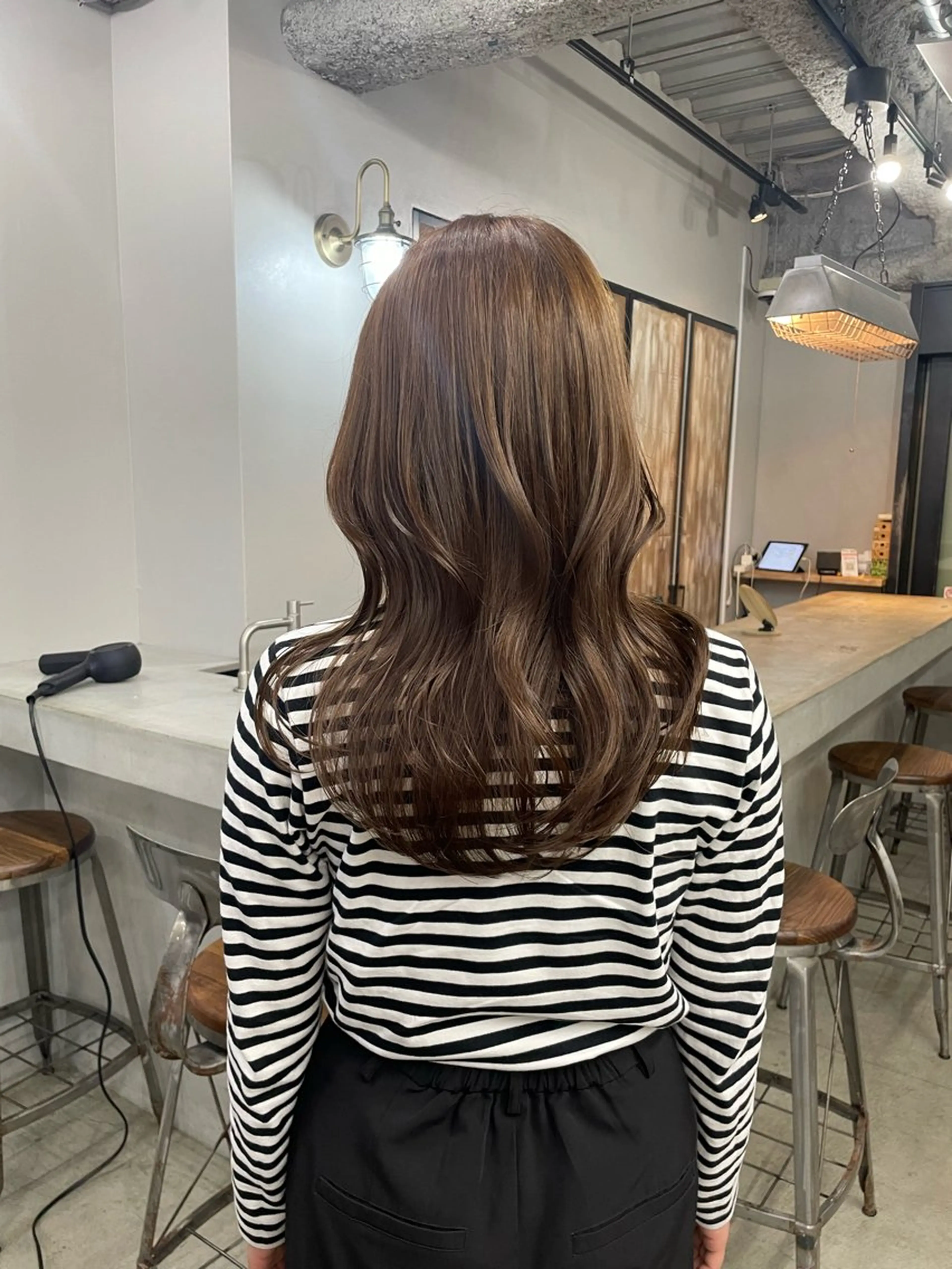 ロング カラー 新宿/韓国ヘア/ 髪質改善ストレートのヘアスタイル