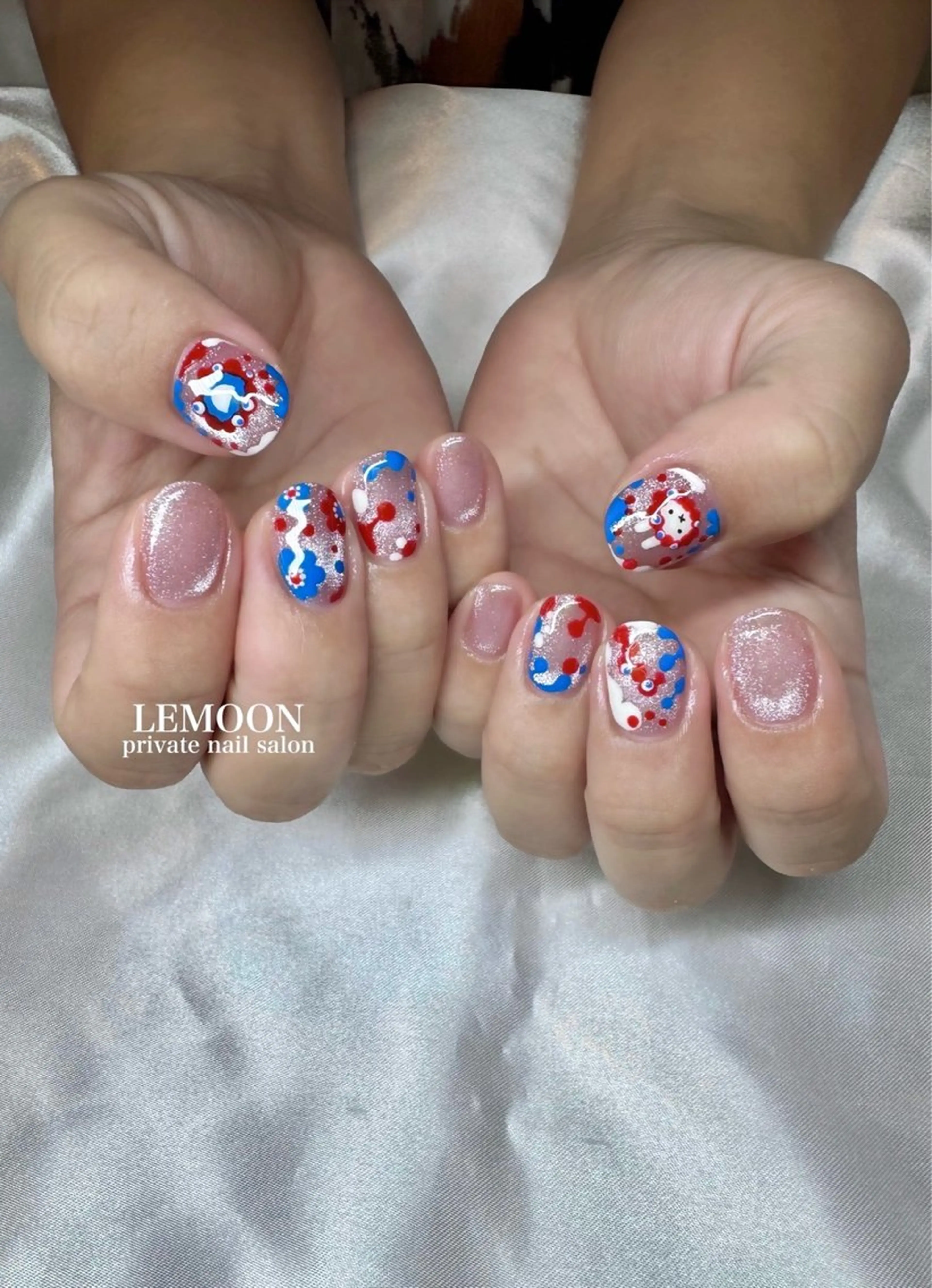 ネイル マグネットネイル nail salon LEMOONのネイルデザイン