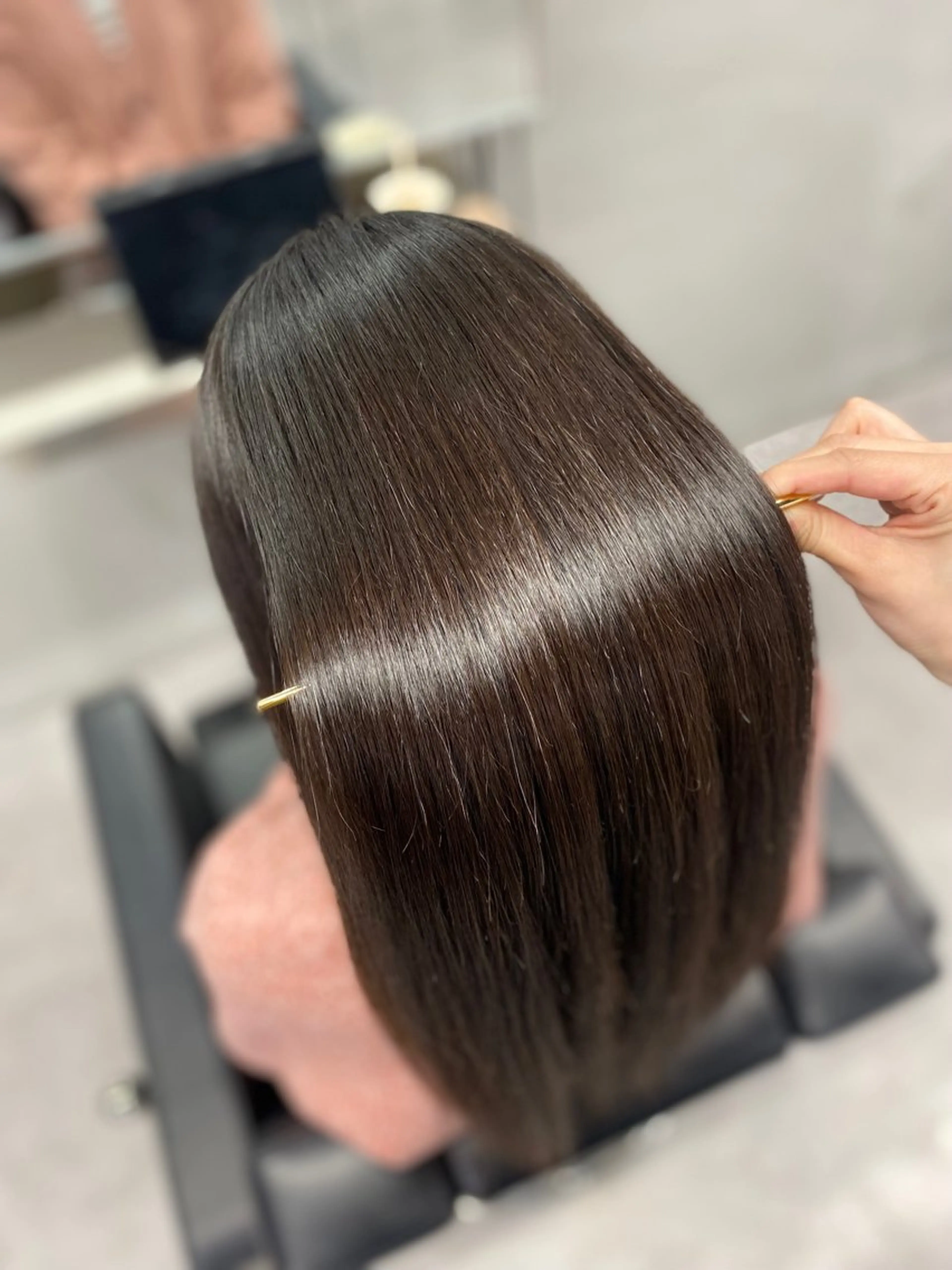 ロング カット 縮毛矯正 トリートメント 艶髪/縮毛矯正 🫧辻野海羽のヘアスタイル