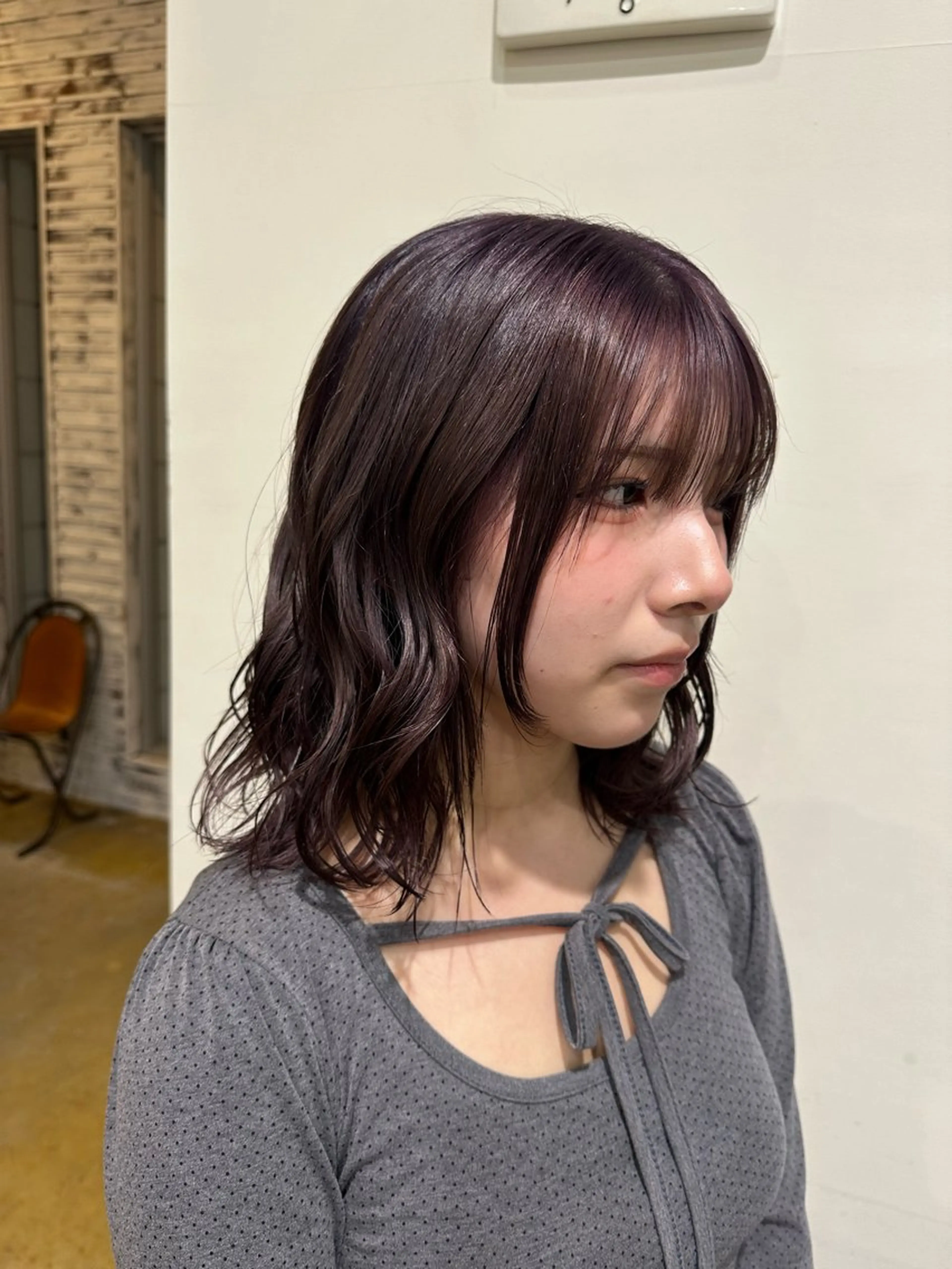 ミディアム カラー 脇田 光理のヘアスタイル