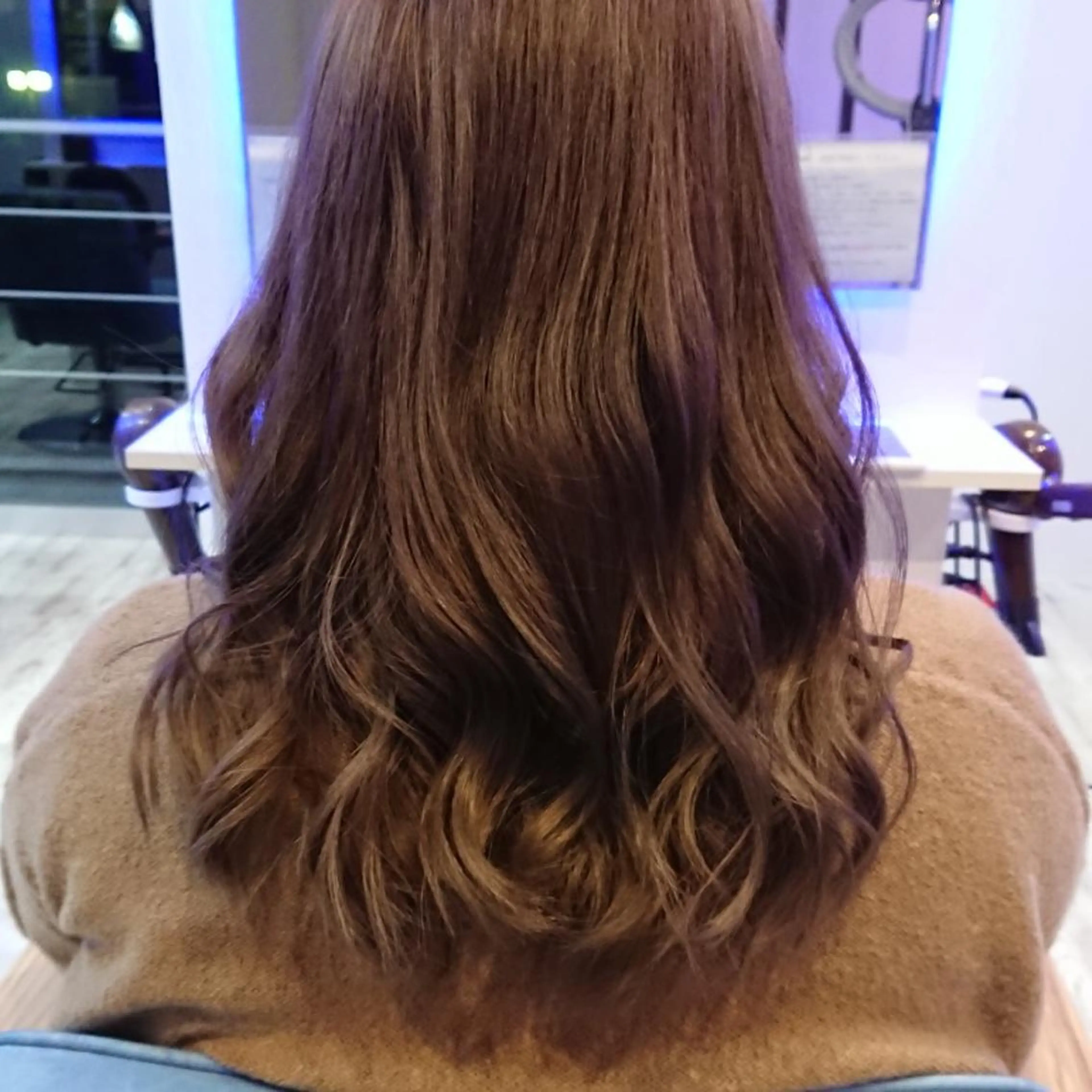 セミロング カラー ヘアアレンジ 小林 伸行のヘアスタイル