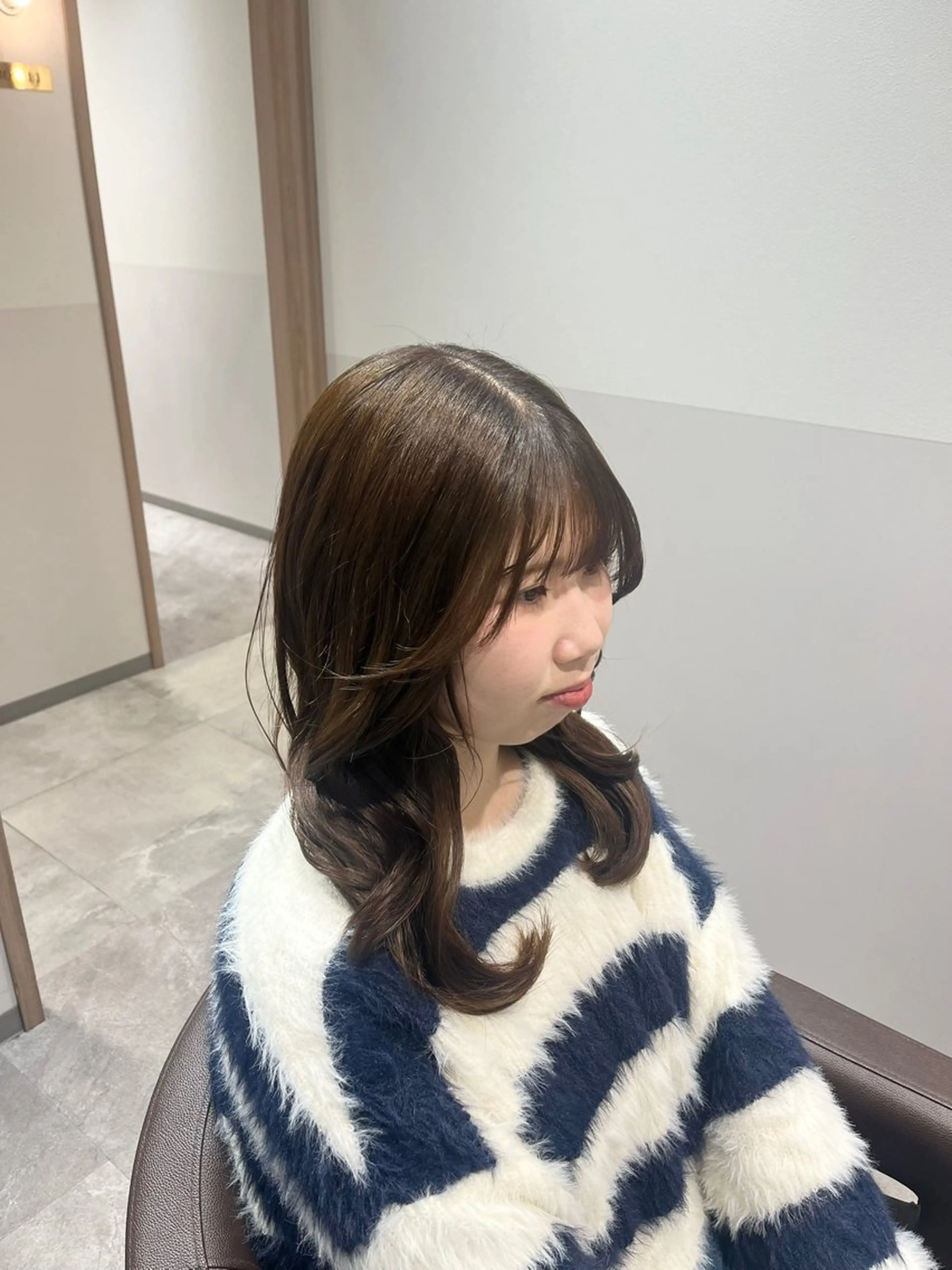 セミロング カット ヘアカラー 大宮レイヤーカット× 透明感カラー　rioのヘアスタイル