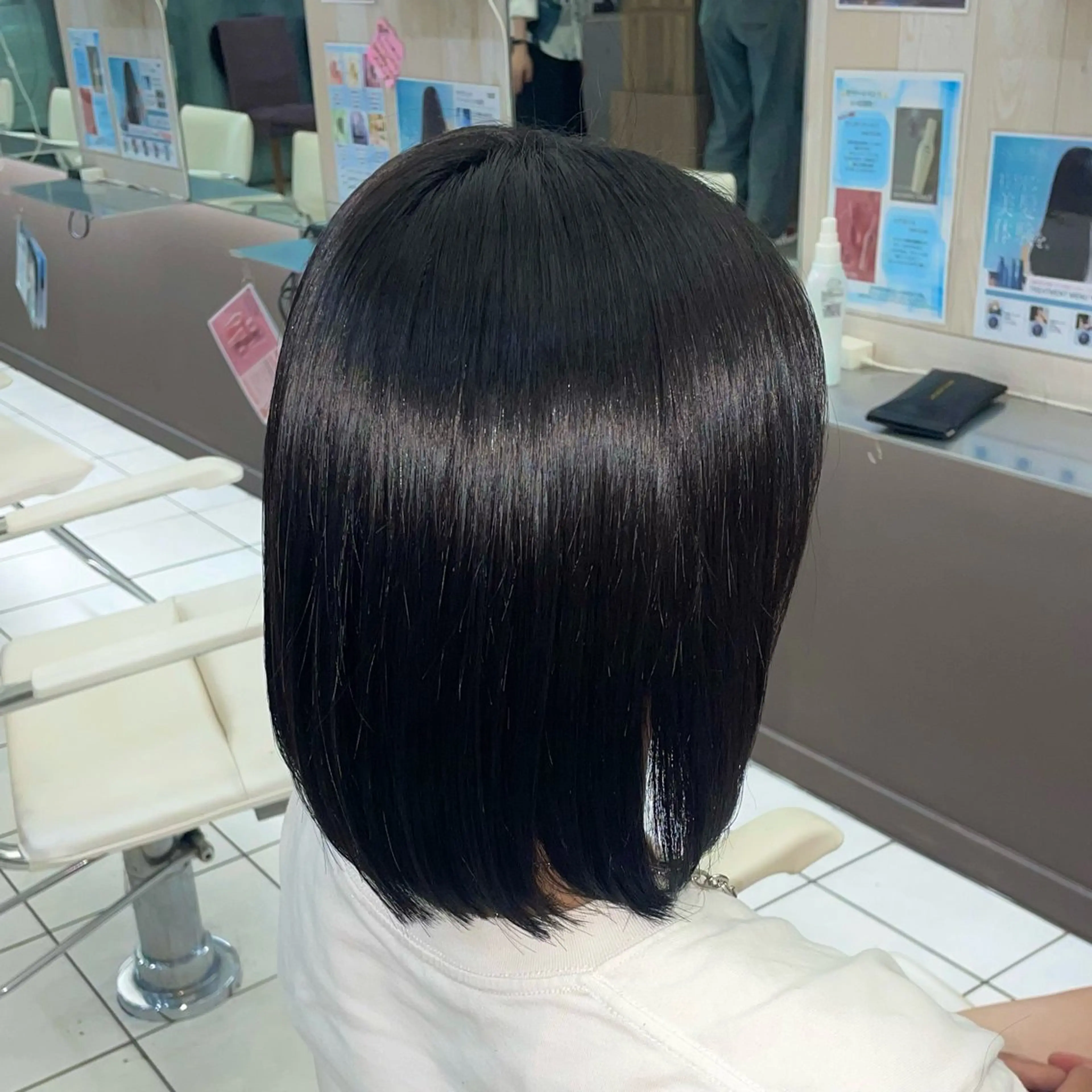 ミディアム 縮毛矯正 ダブルカラー/艶髪 🪽minoriのヘアスタイル