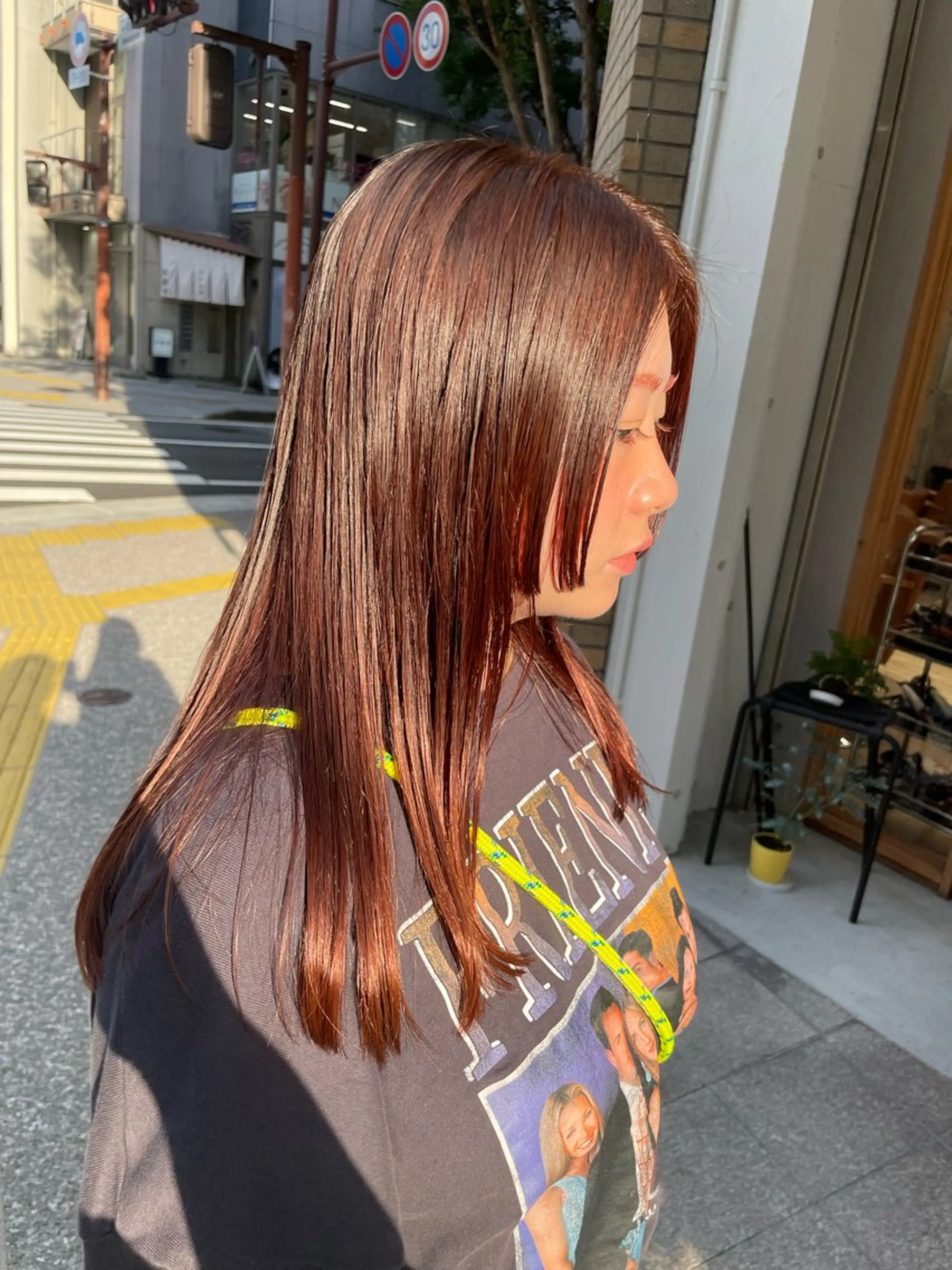 ロング カラー 東 史夏のヘアスタイル