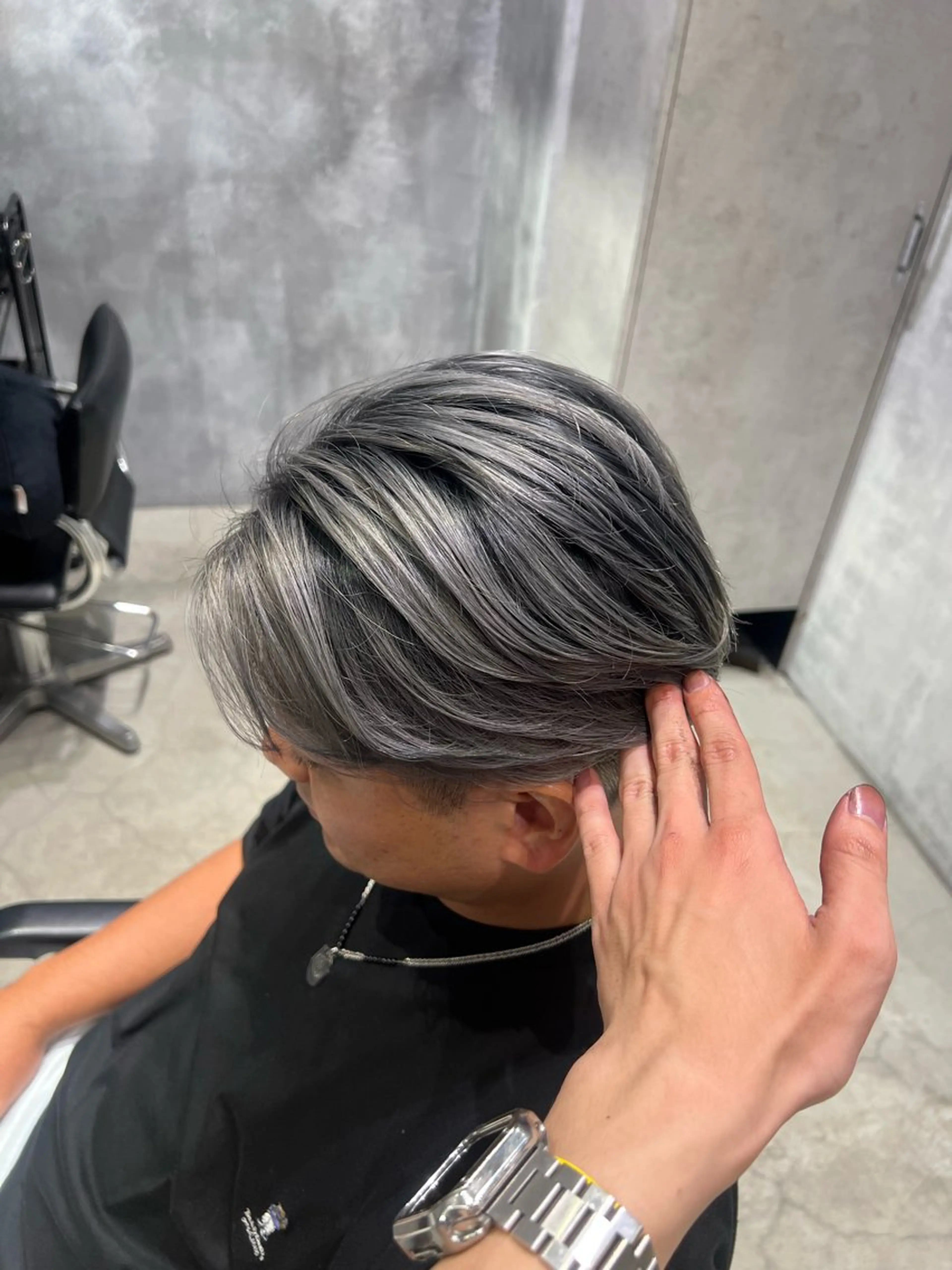 ミディアム カット ヘアカラー バレイヤージュ職人 🔥代表YU-SHIのヘアスタイル