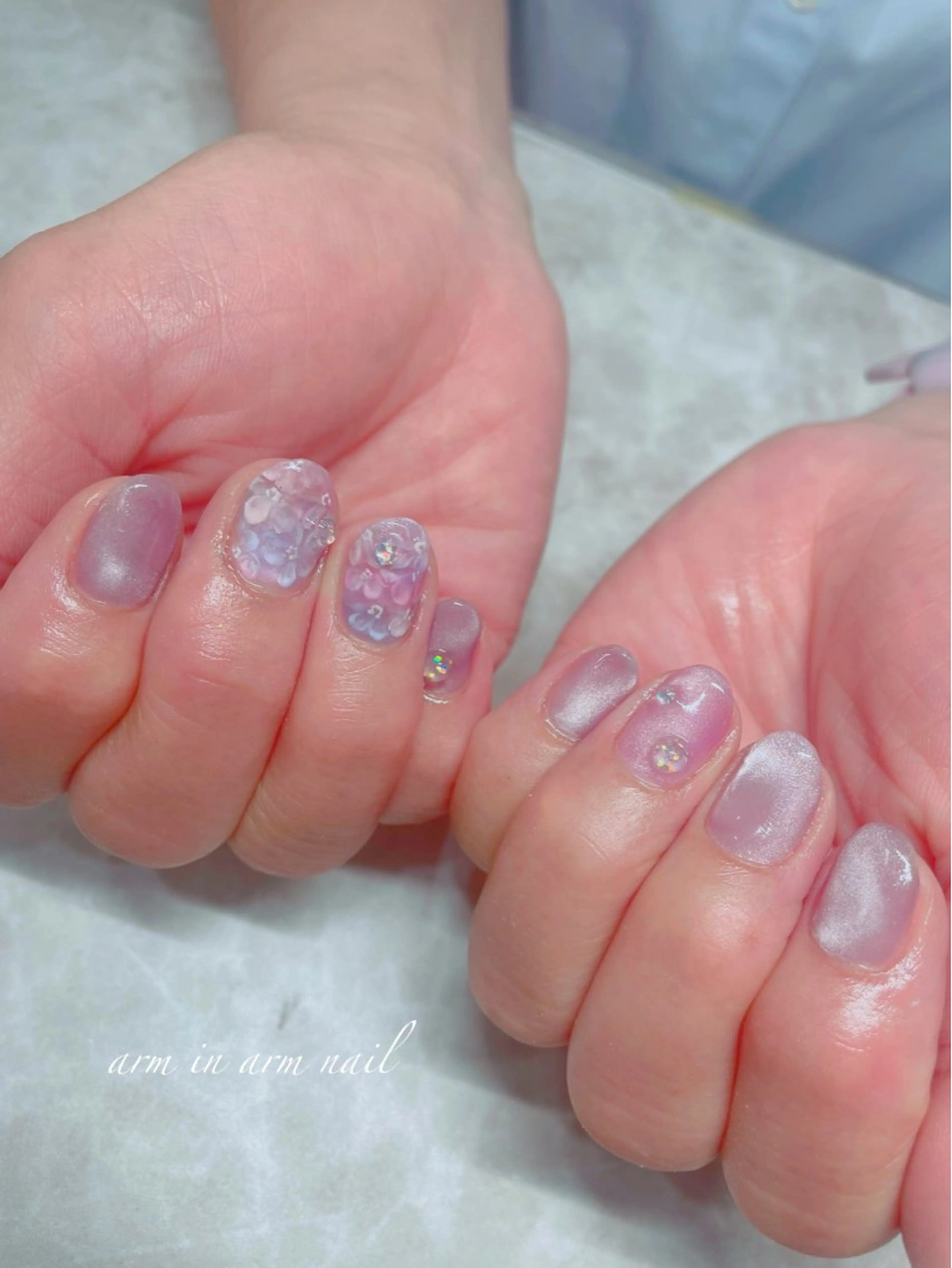 ネイル arm in arm ︎✿Yamamotoのマツエク・マツパデザイン