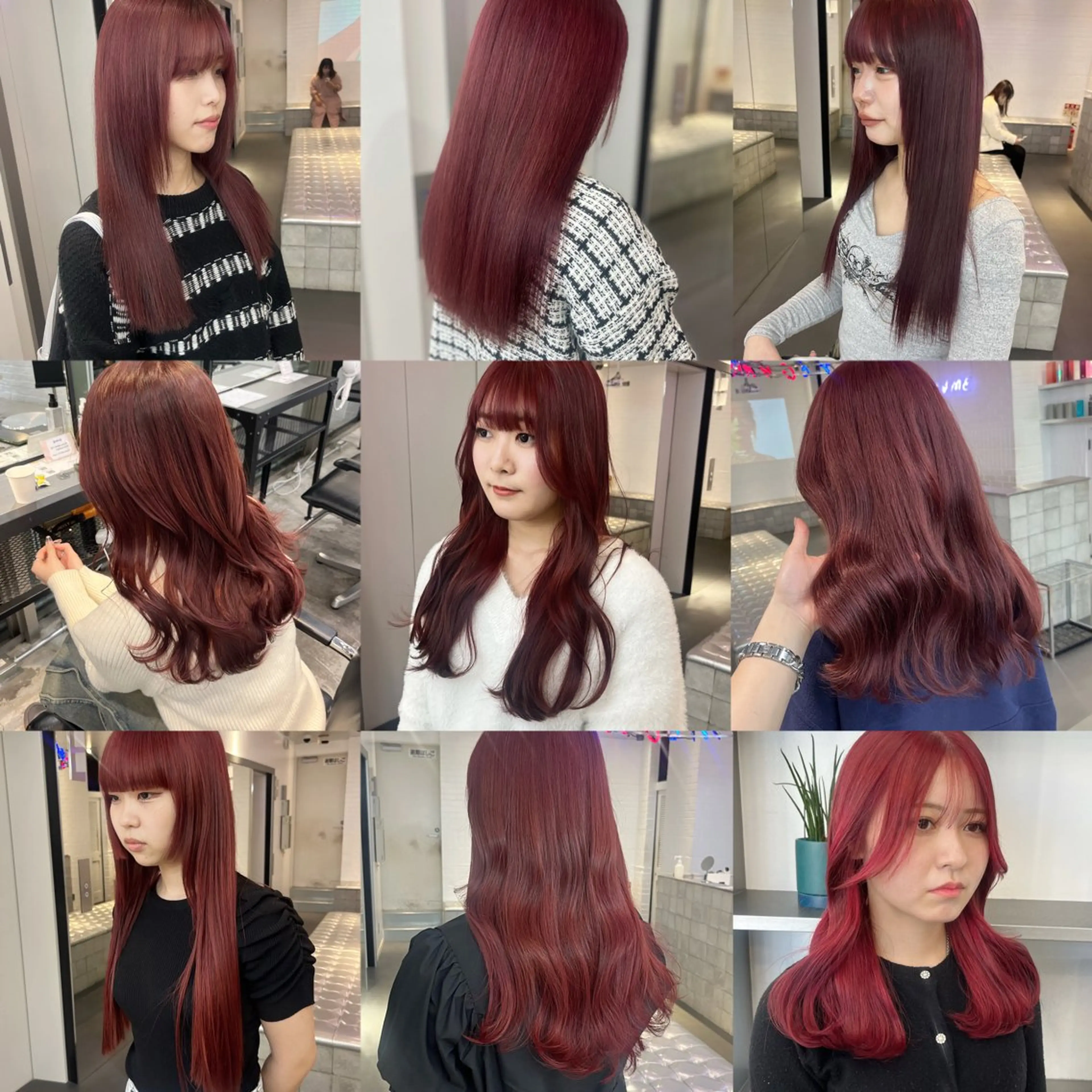 セミロング カラー ヘアカラー 🍒暖色✖️レイヤー ／Haruna🍒のヘアスタイル