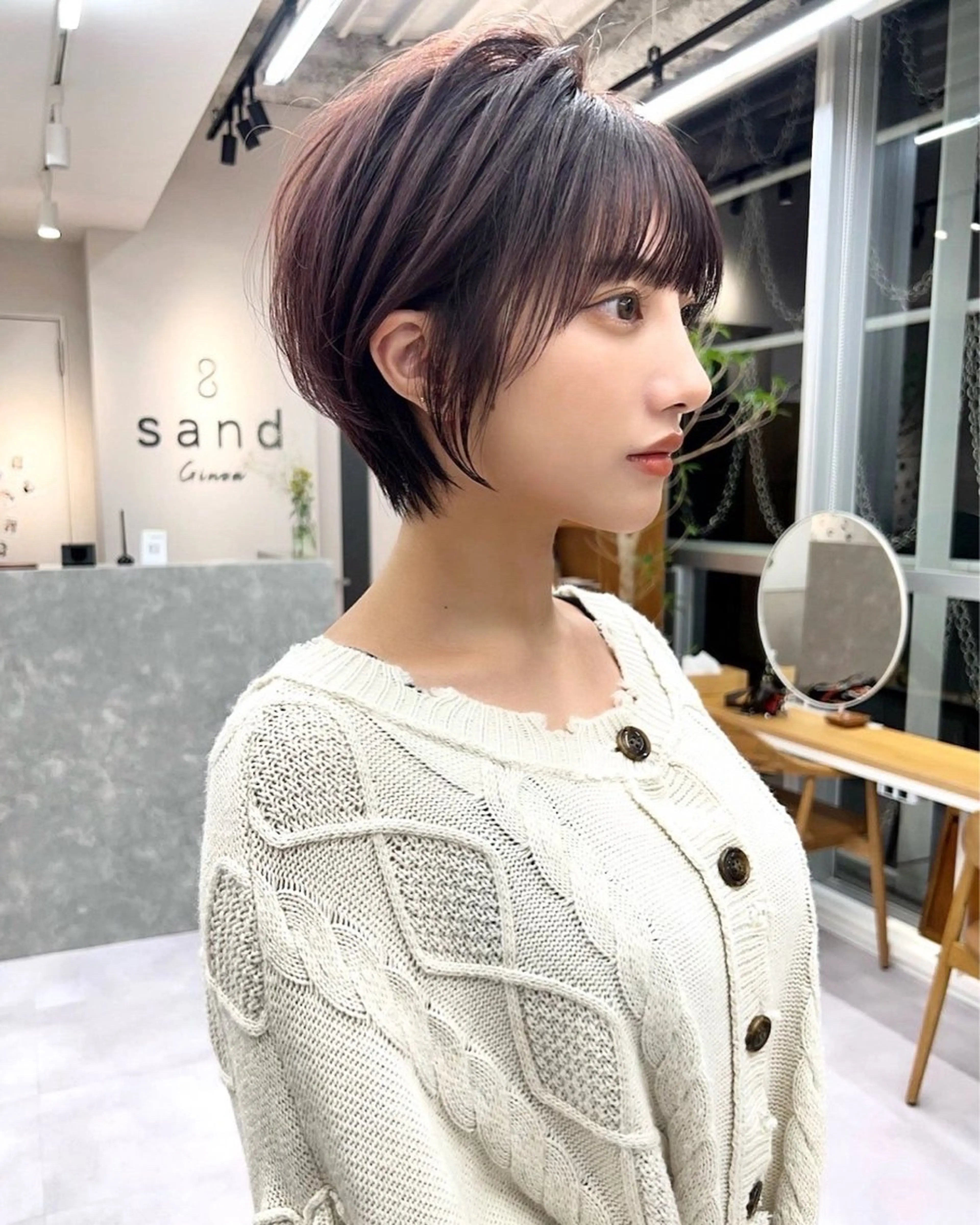 ショート カット トリートメント ヘッドスパ ヘアセット sand池袋所属・似合わせボブカット ISAKIのヘアスタイル