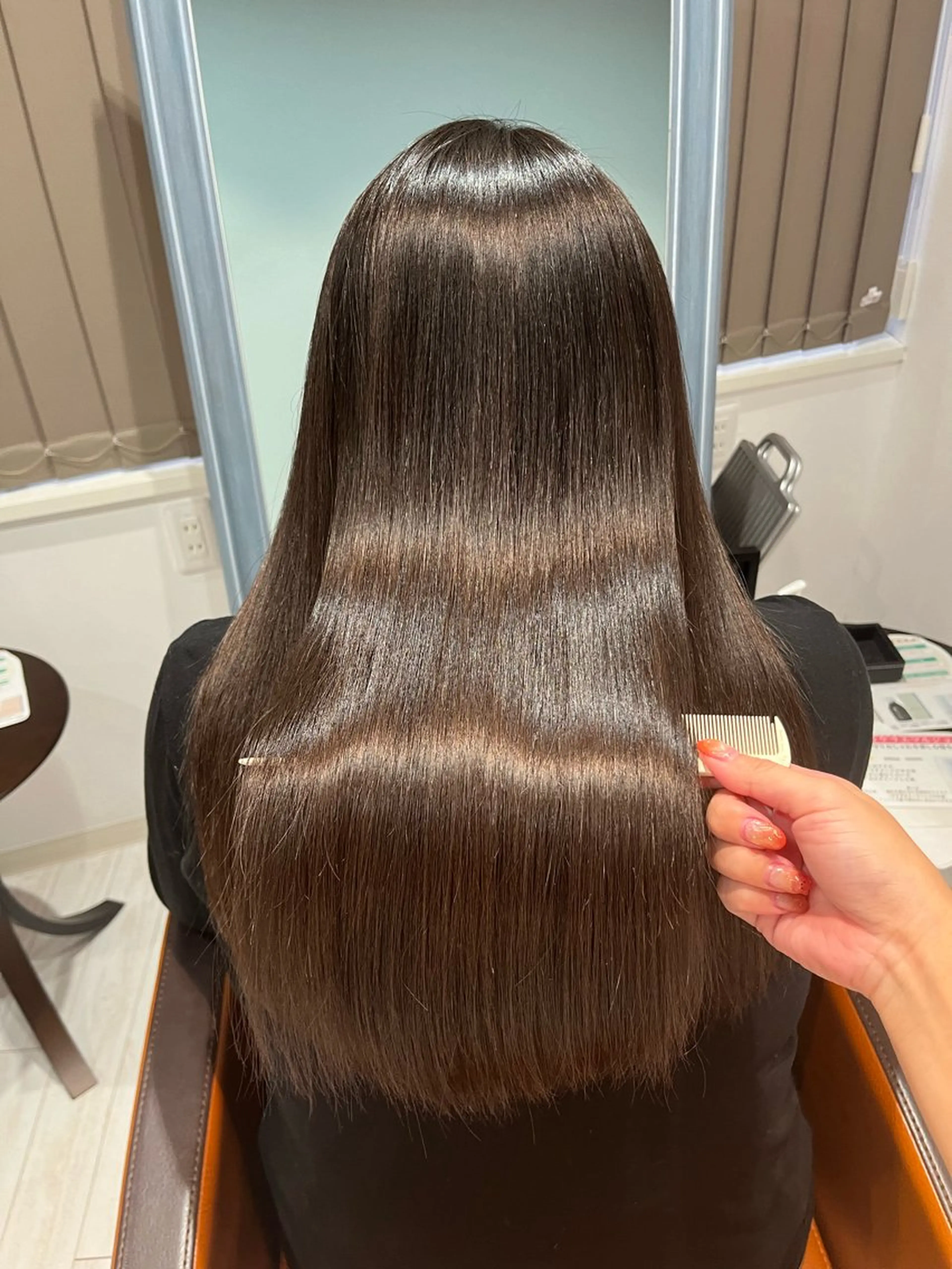 ロング カラー ブラウンカラー ナチュラルブラウン 髪質改善 トリートメント ✨️💎山口 真依💎✨️のヘアスタイル