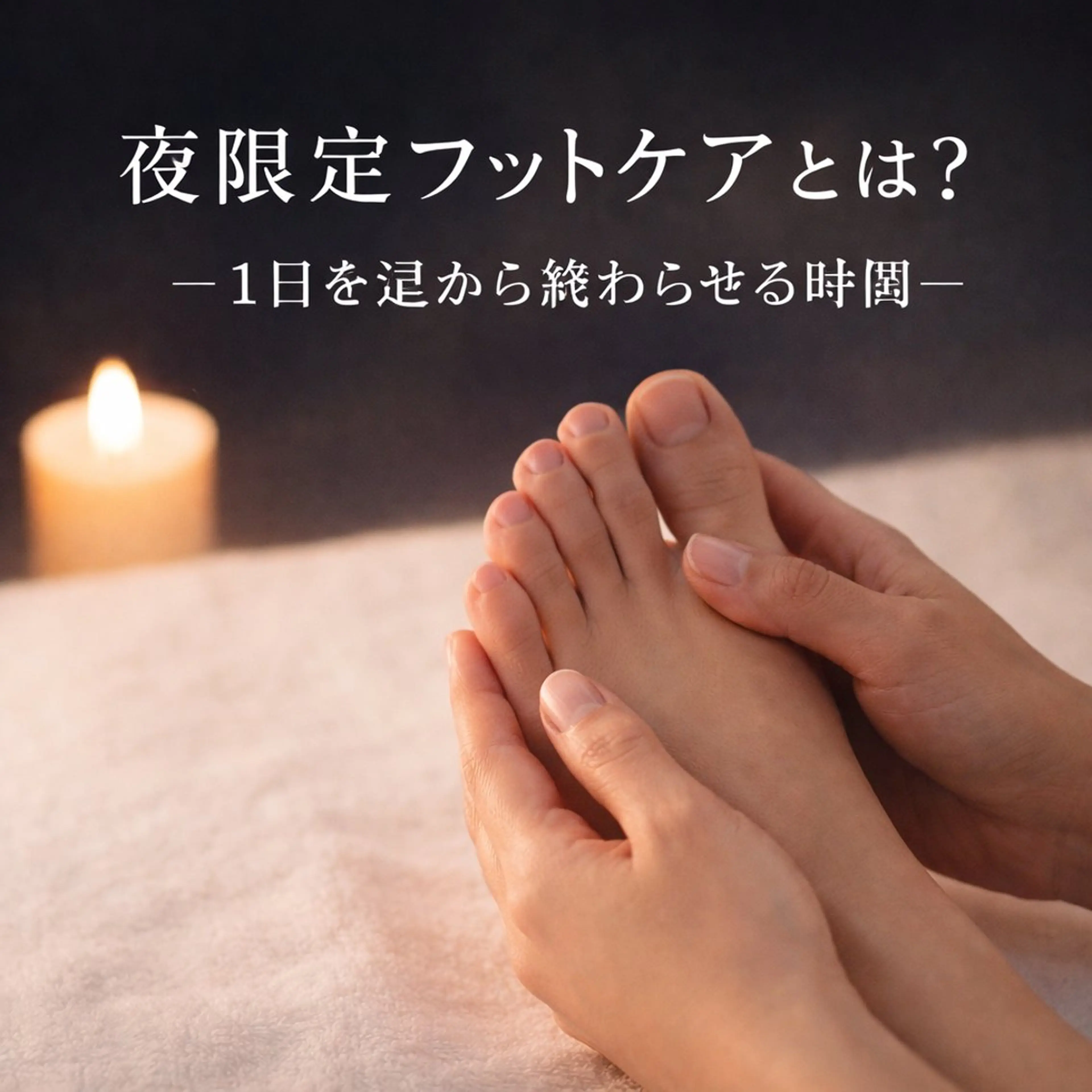 夜限定フットケアの写真