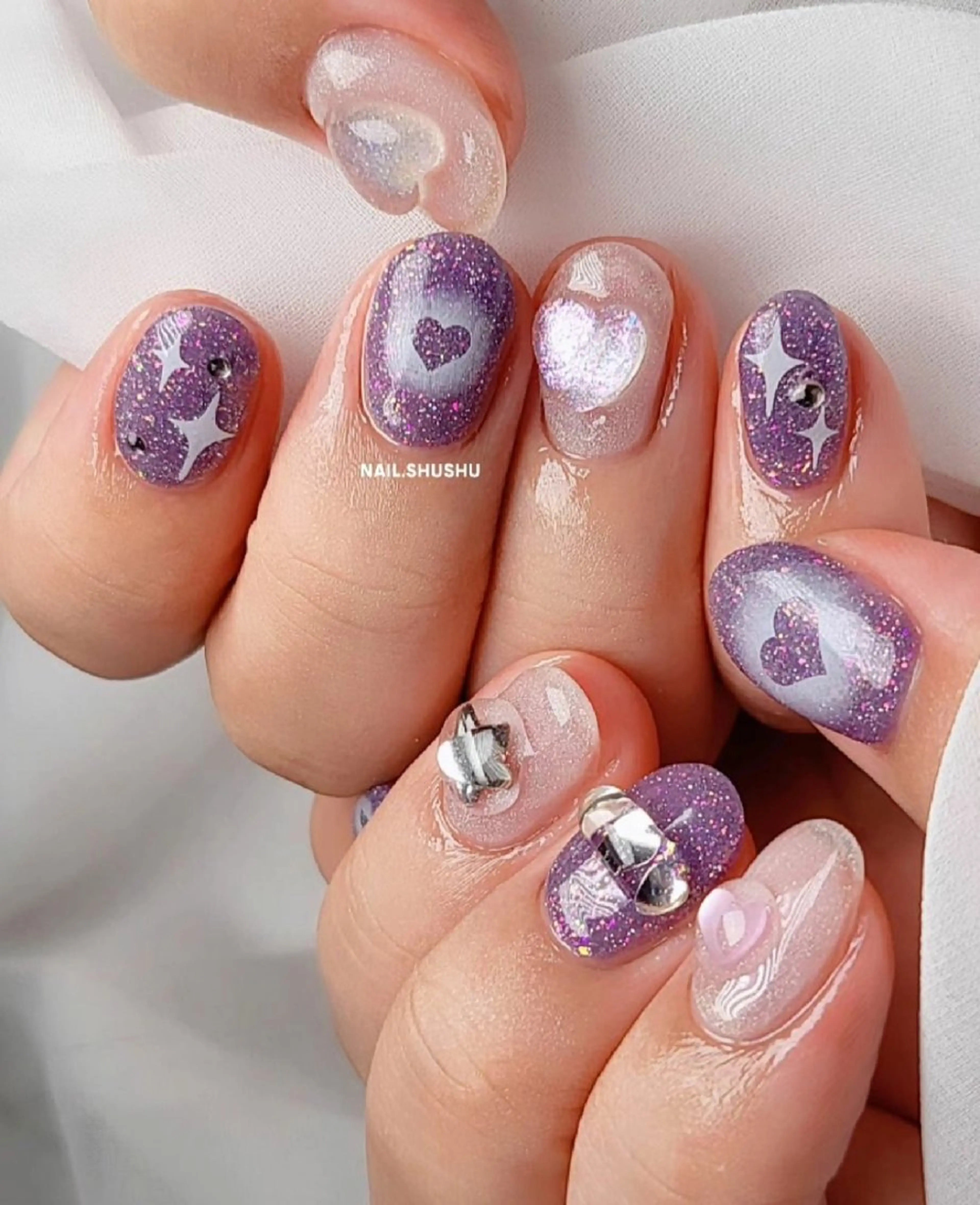 ネイル 持ち込み ニュアンスネイル ワンカラーネイル シンプルネイル 夏ネイル 3dパーツ/流行り 👧shushu❤️のネイルデザイン