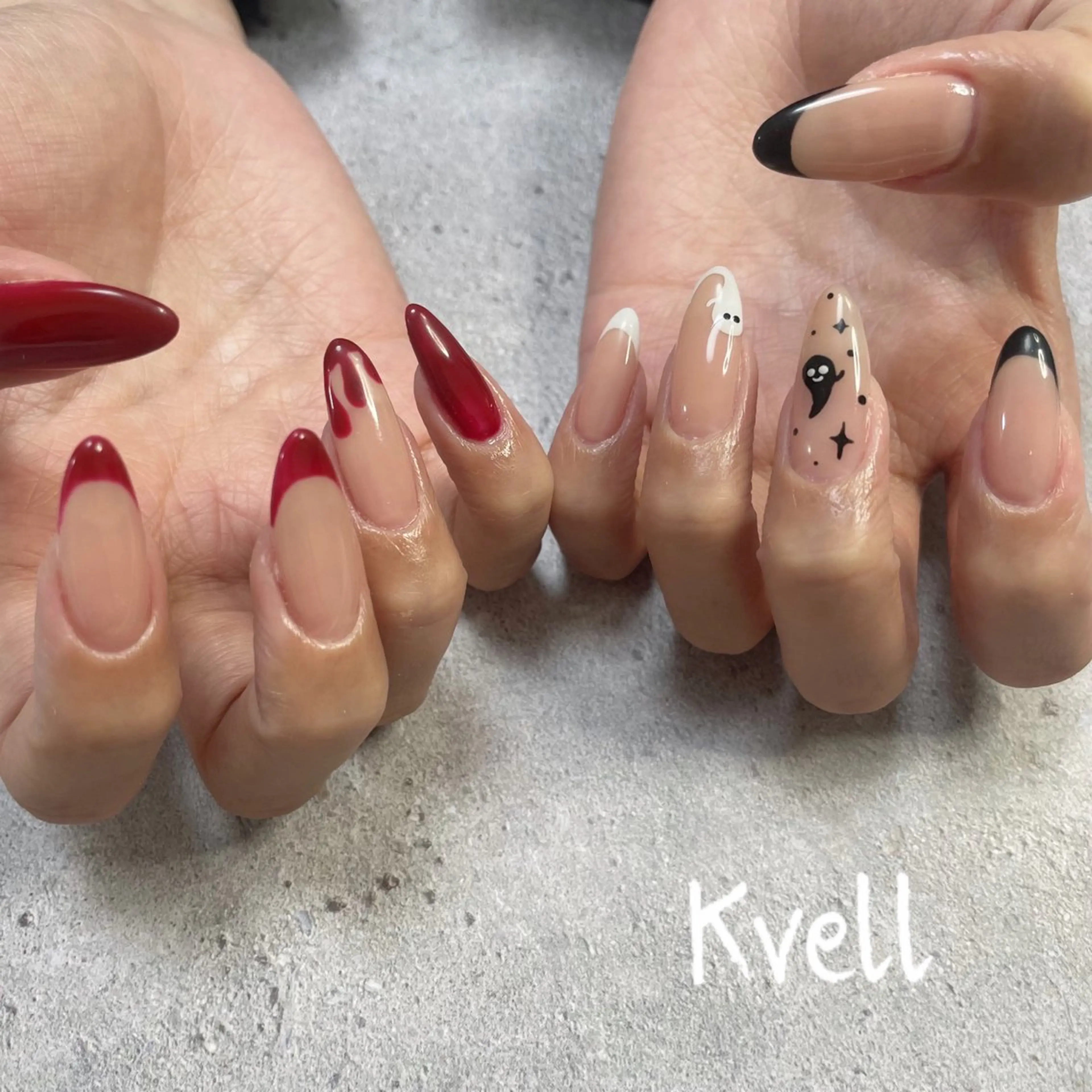 ネイル ハロウィン ハンドネイル nailsalon Kvellのネイルデザイン
